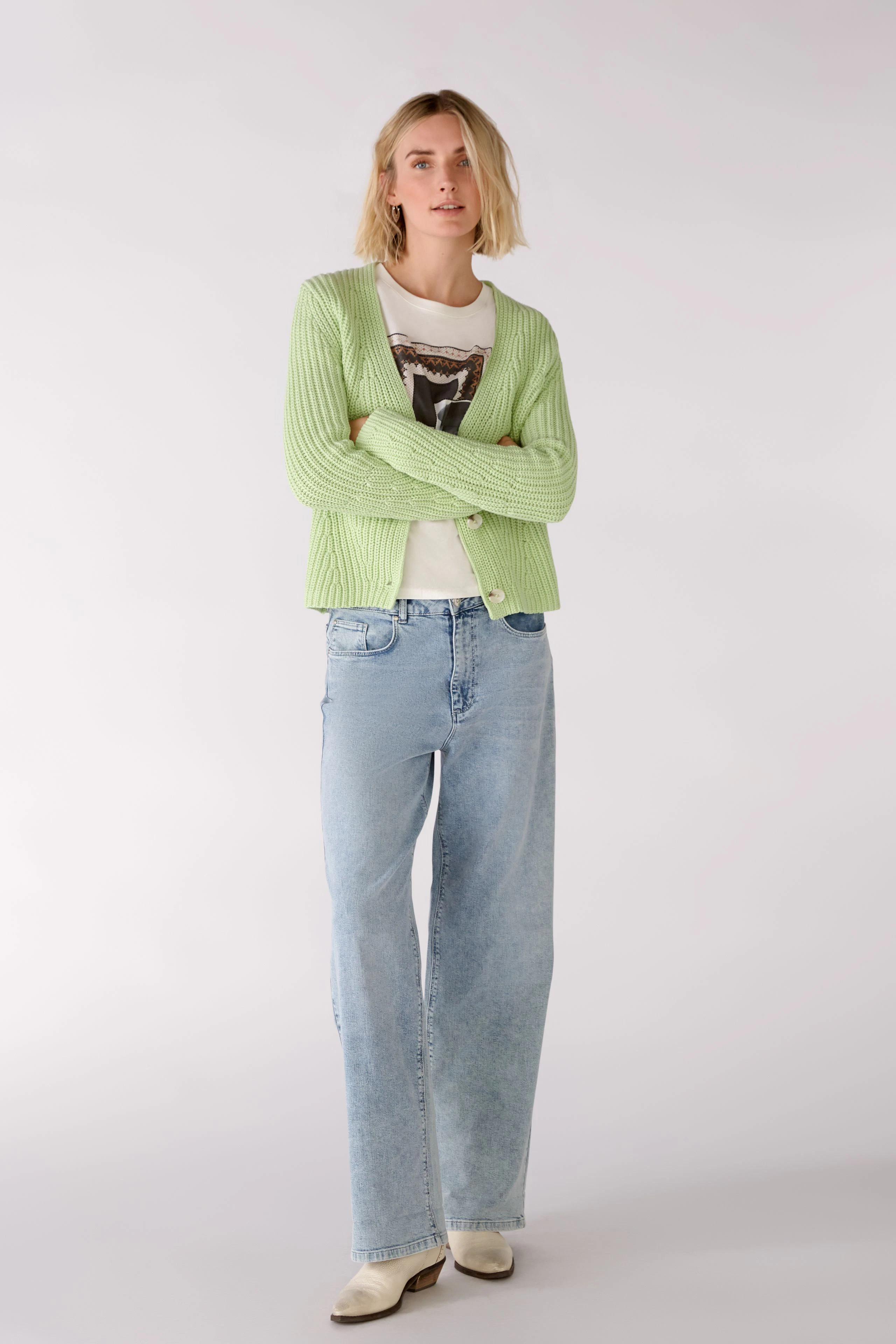 Bild 2 von Strickjacke - light green in light green | Oui
