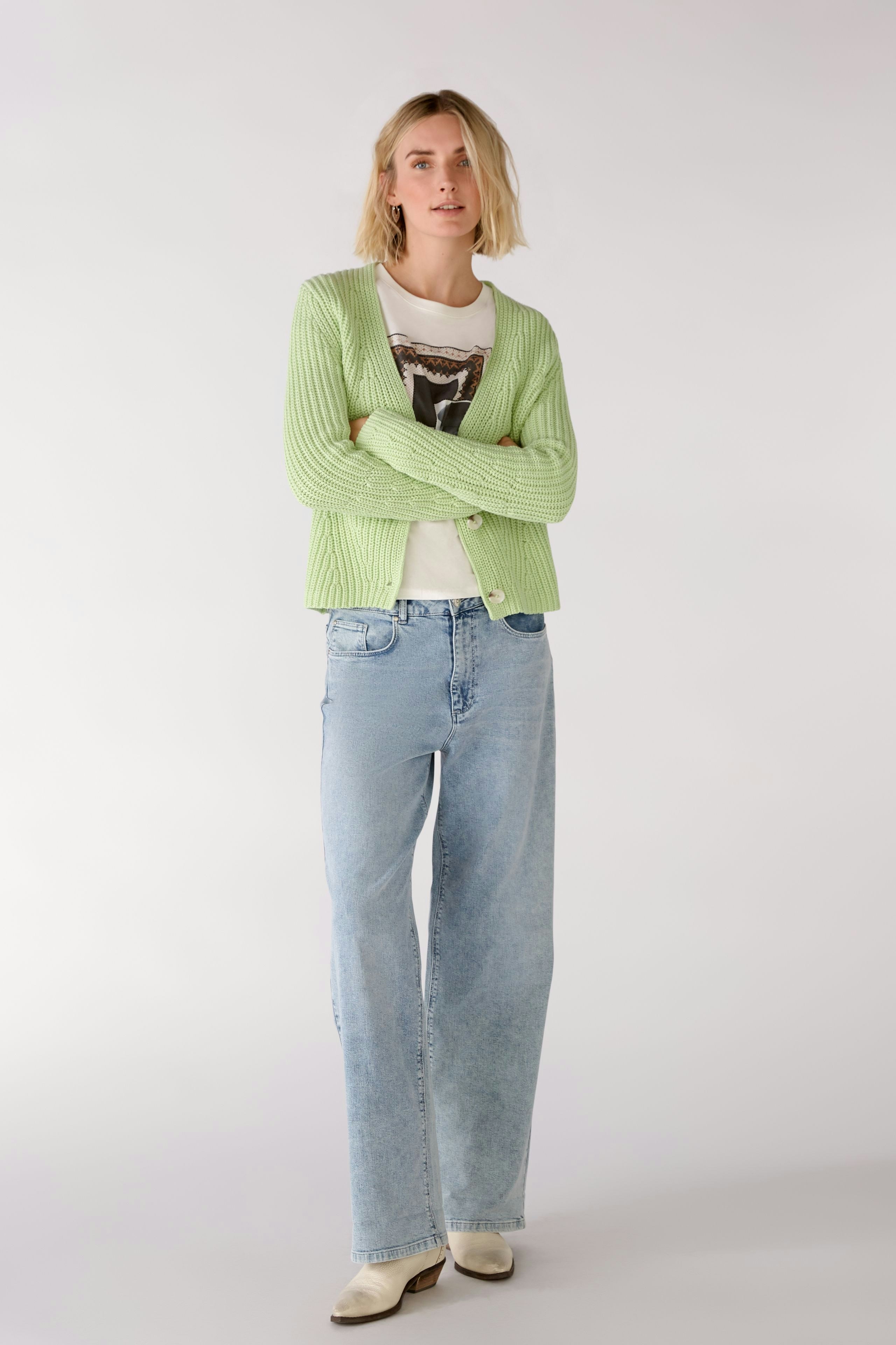 Bild 2 von Strickjacke - light green in light green | Oui