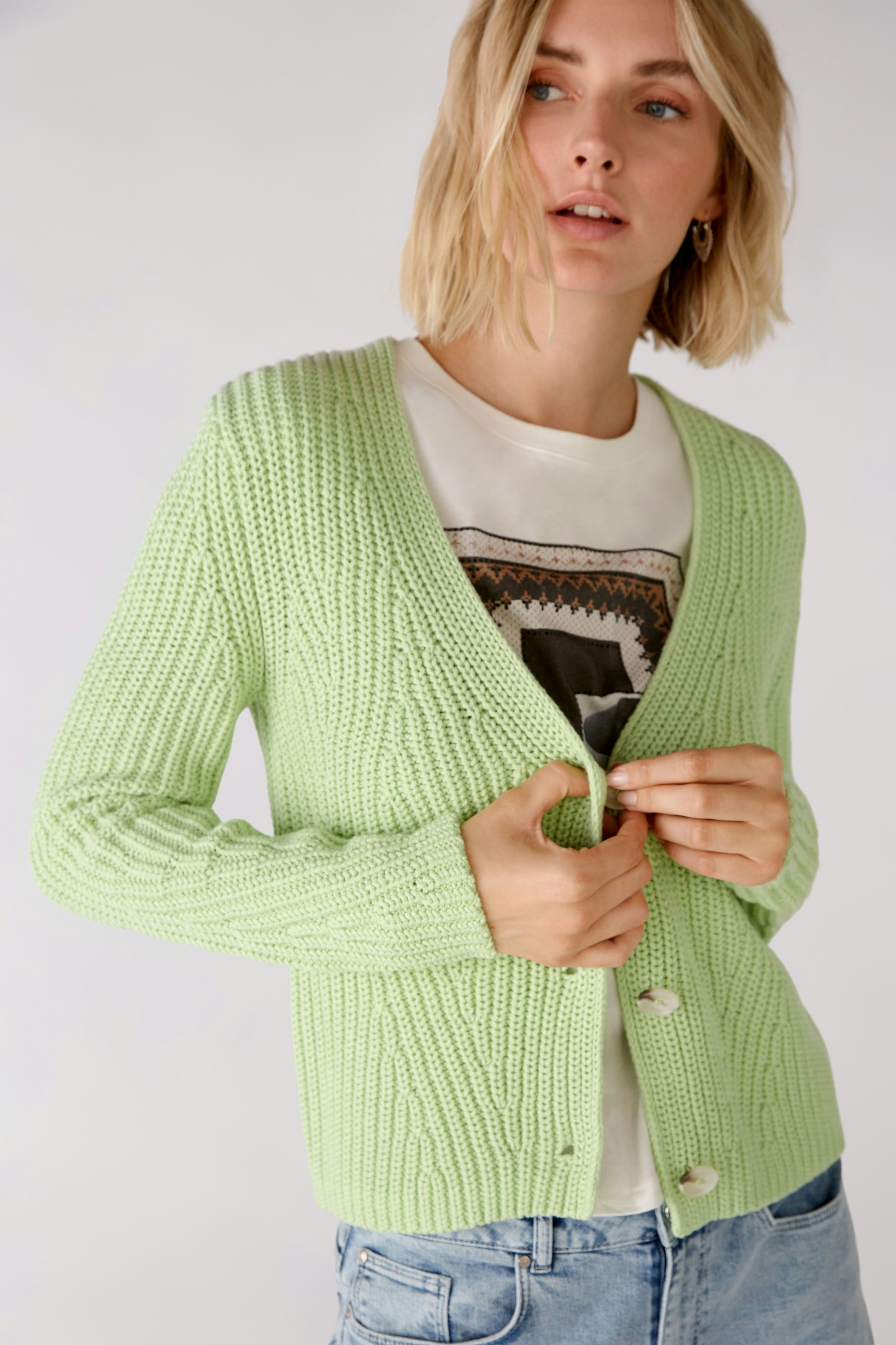 Bild 5 von Strickjacke - light green in light green | Oui
