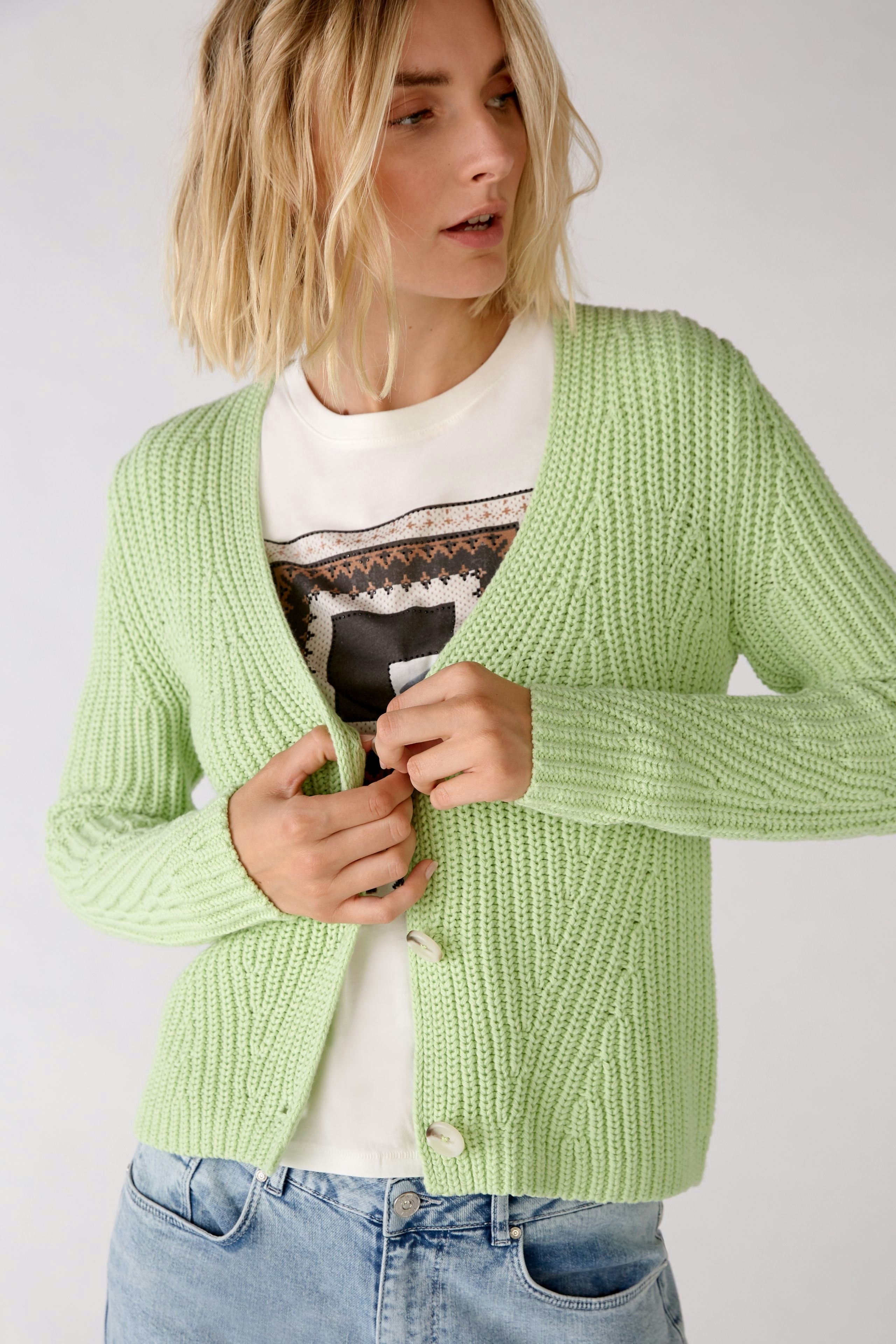 Bild 6 von Strickjacke - light green in light green | Oui