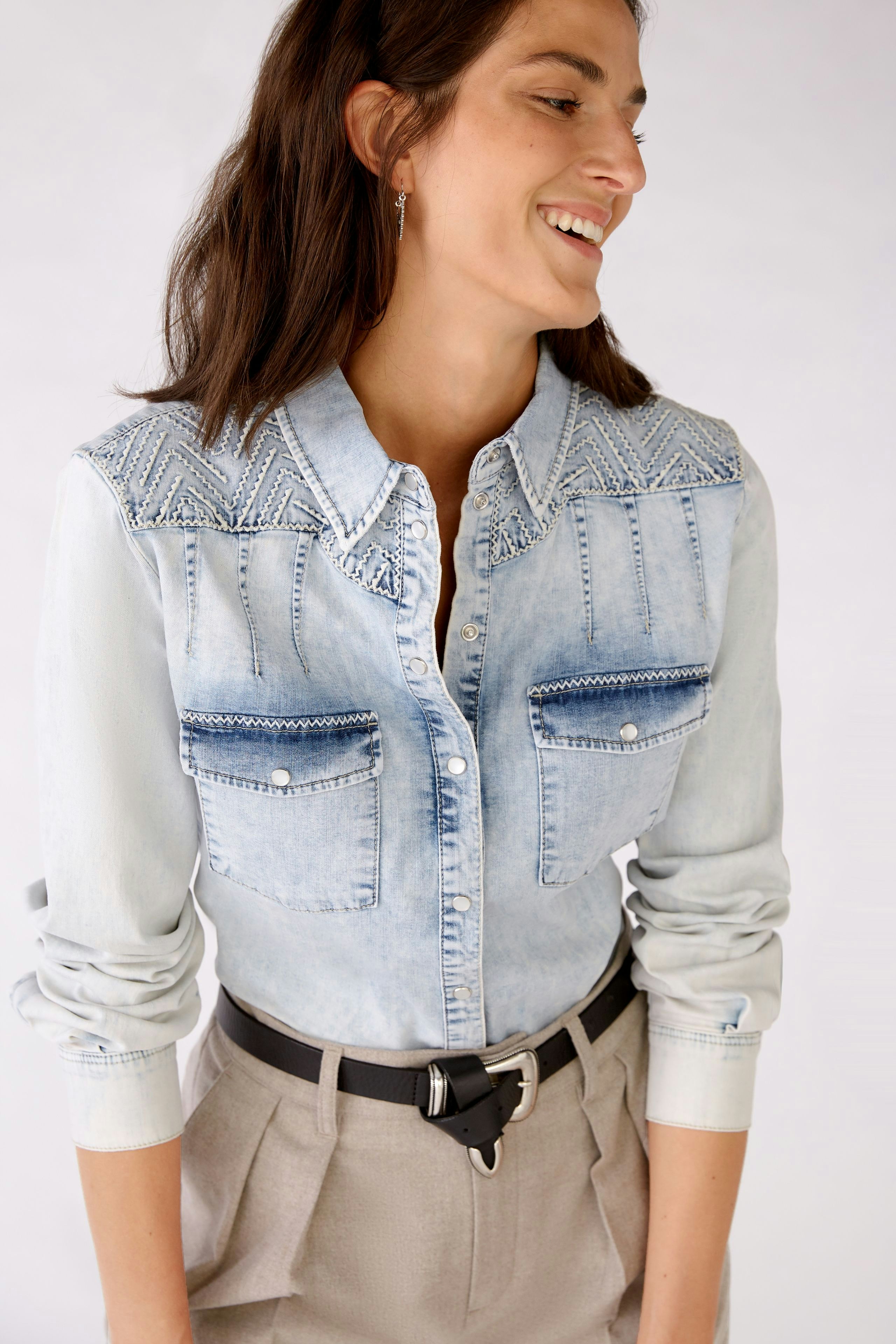 Bild 5 von Jeanshemd - blue denim in blue denim | Oui