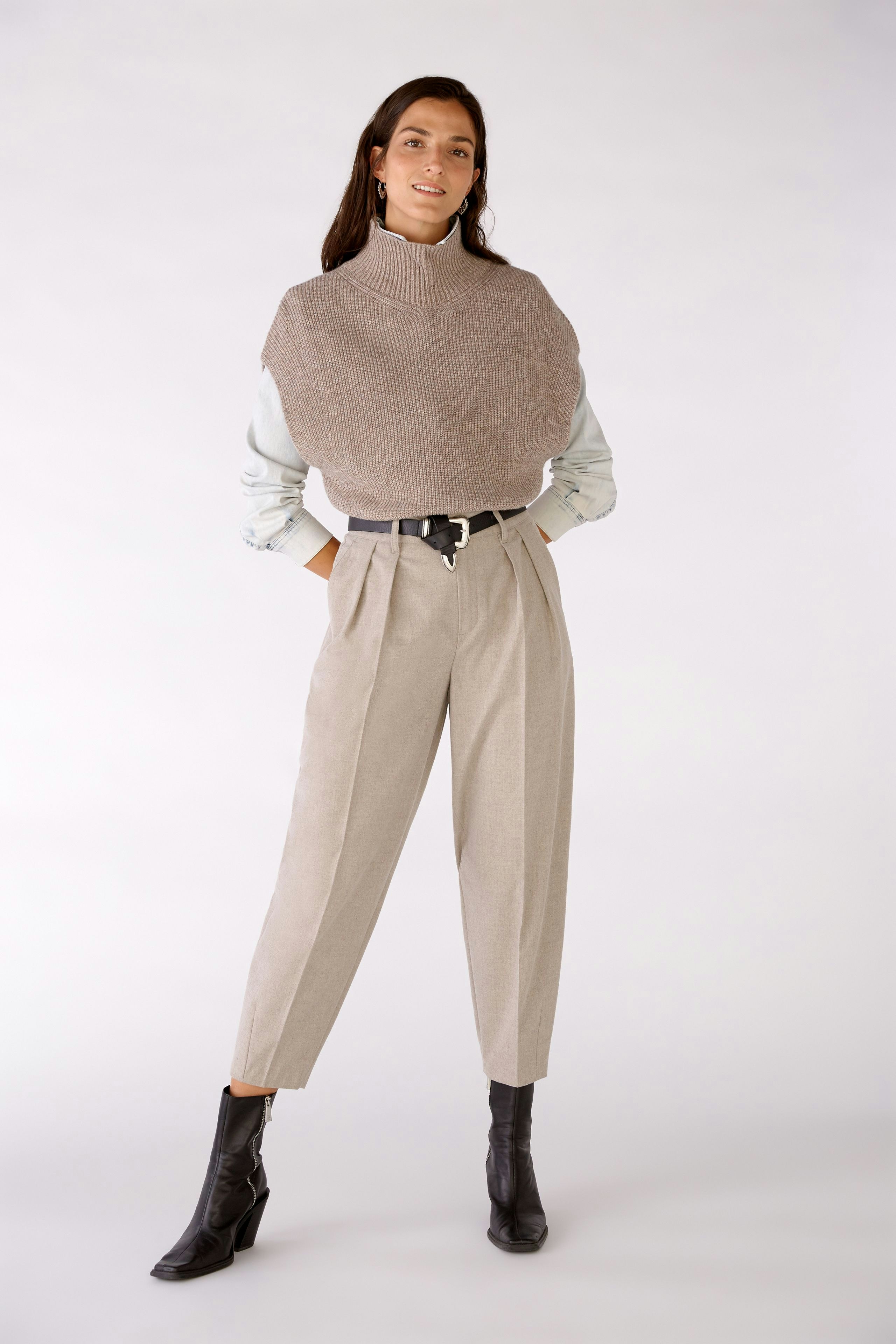 Bild 2 von Pullunder - Taupe Melange in Taupe Melange | Oui