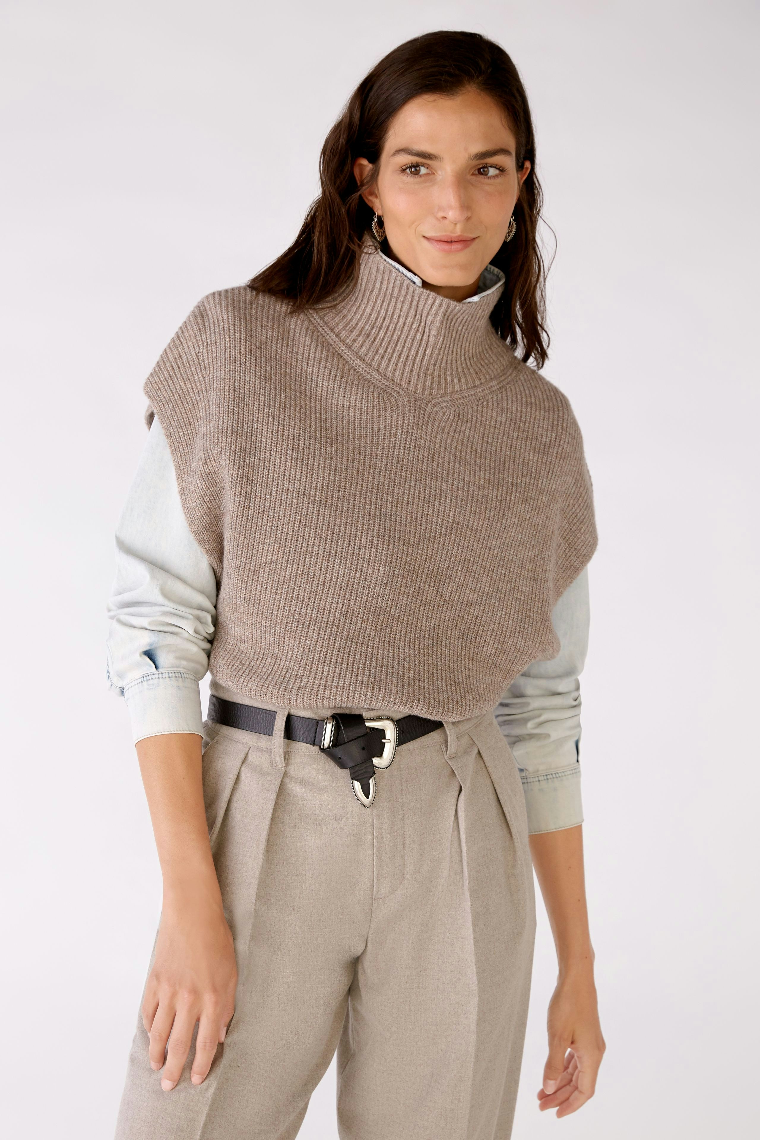 Bild 3 von Pullunder - Taupe Melange in Taupe Melange | Oui