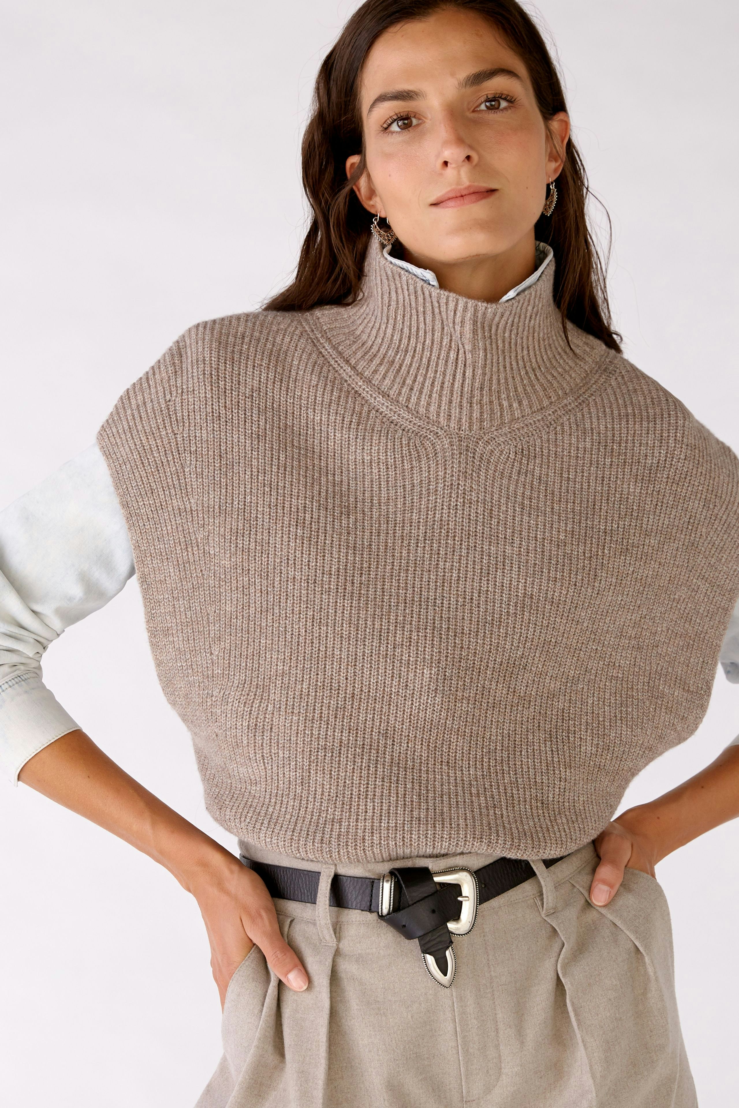 Bild 5 von Pullunder - Taupe Melange in Taupe Melange | Oui