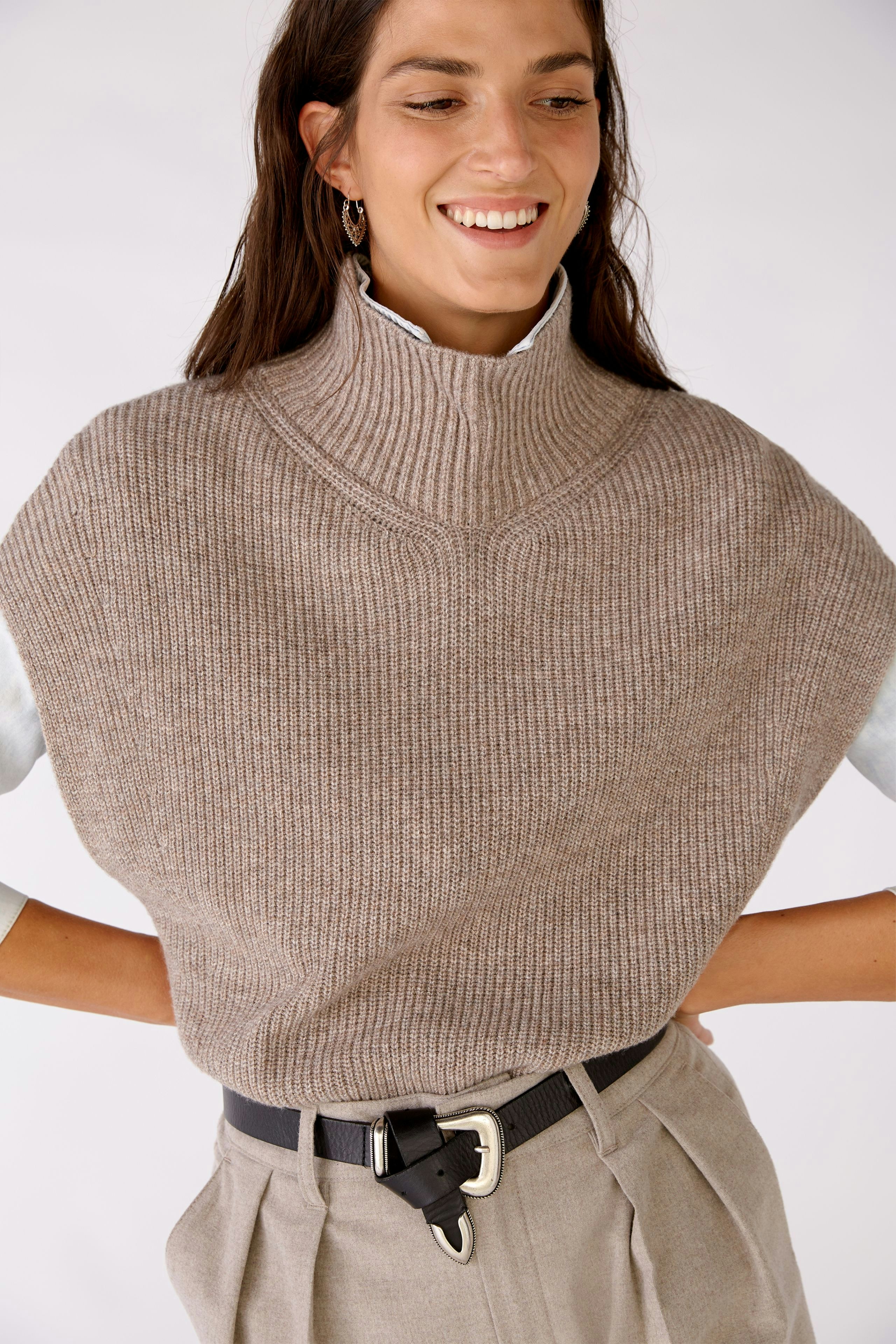 Bild 6 von Pullunder - Taupe Melange in Taupe Melange | Oui