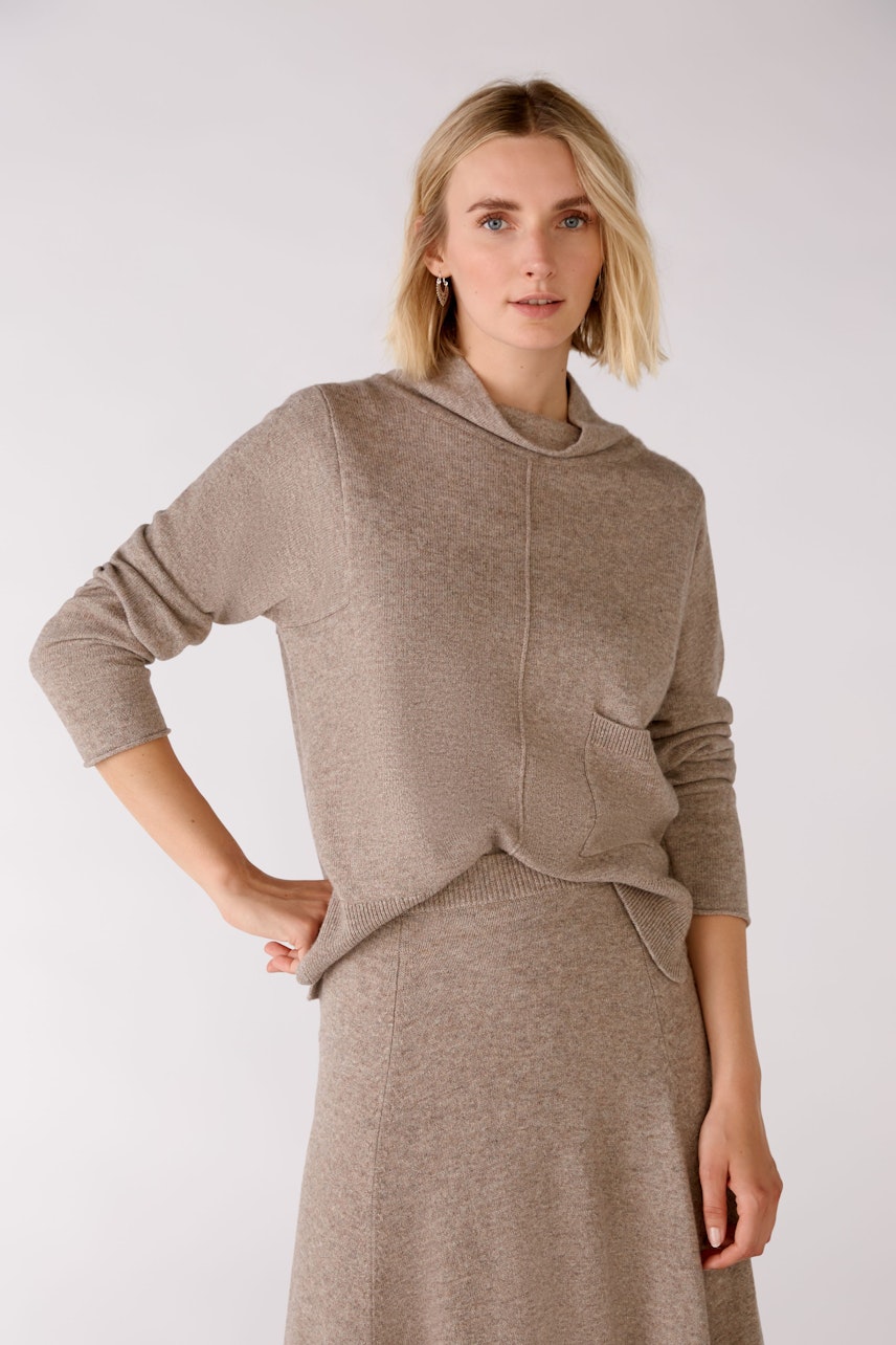 Bild 3 von Strickpullover - Taupe Melange in Taupe Melange | Oui
