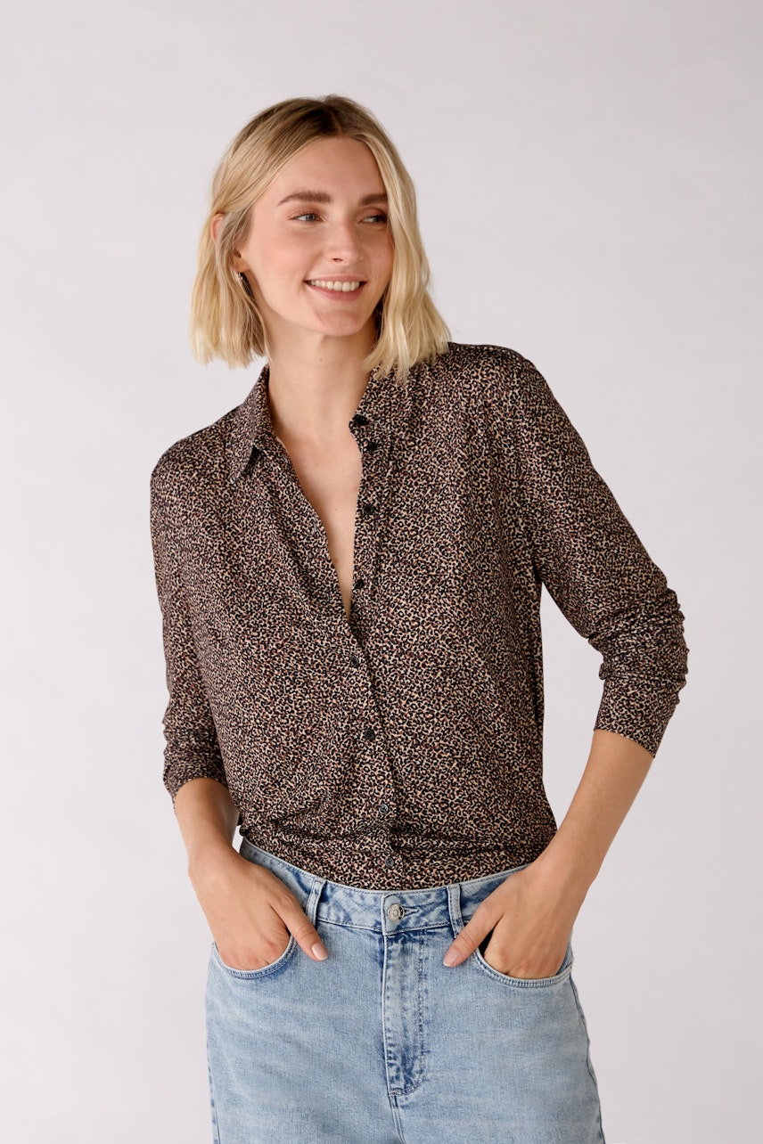 Bild 3 von Shirt blouse - dark camel grey in dark camel grey | Oui