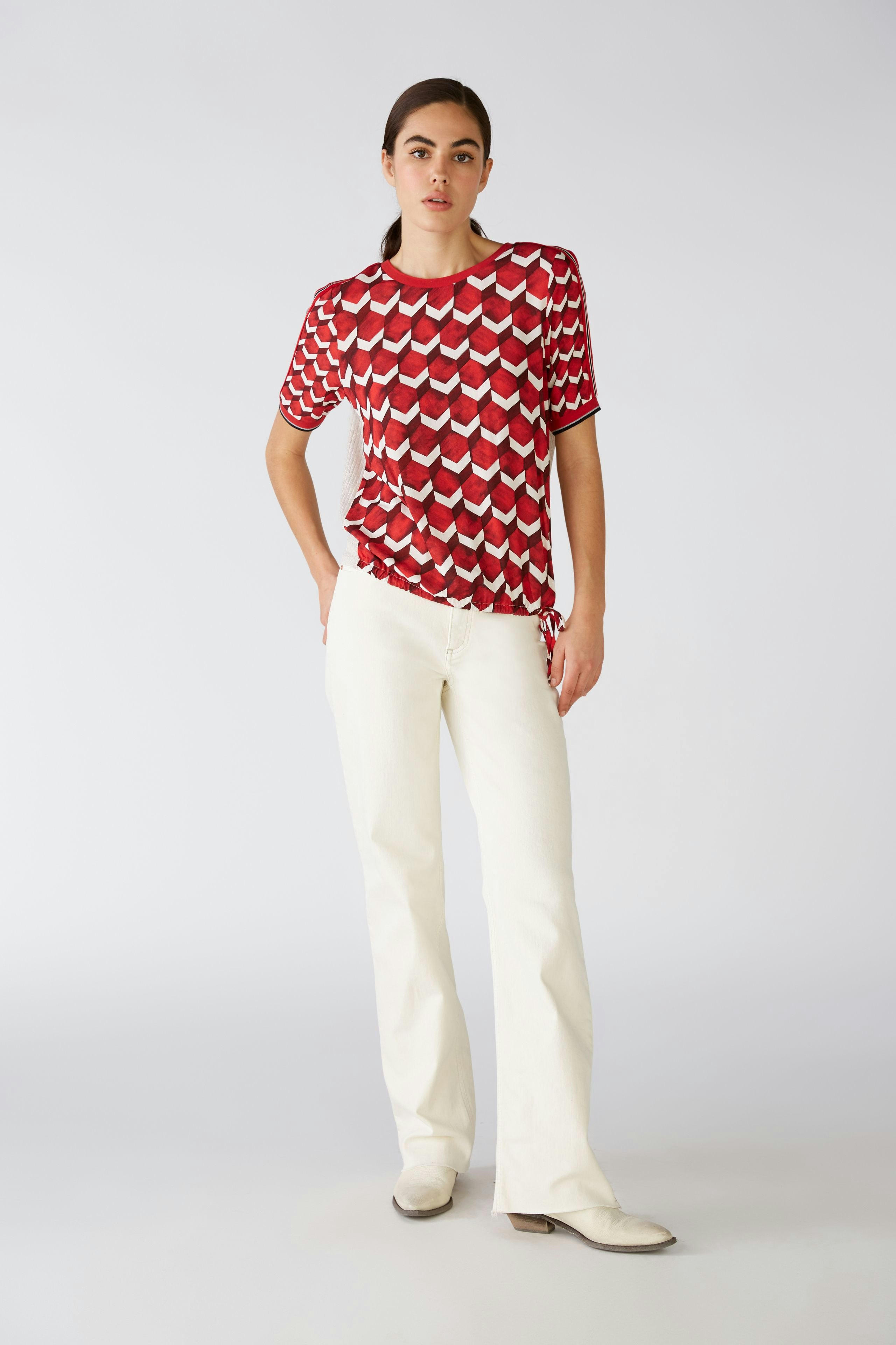 Bild 2 von T-shirt - red white in red white | Oui