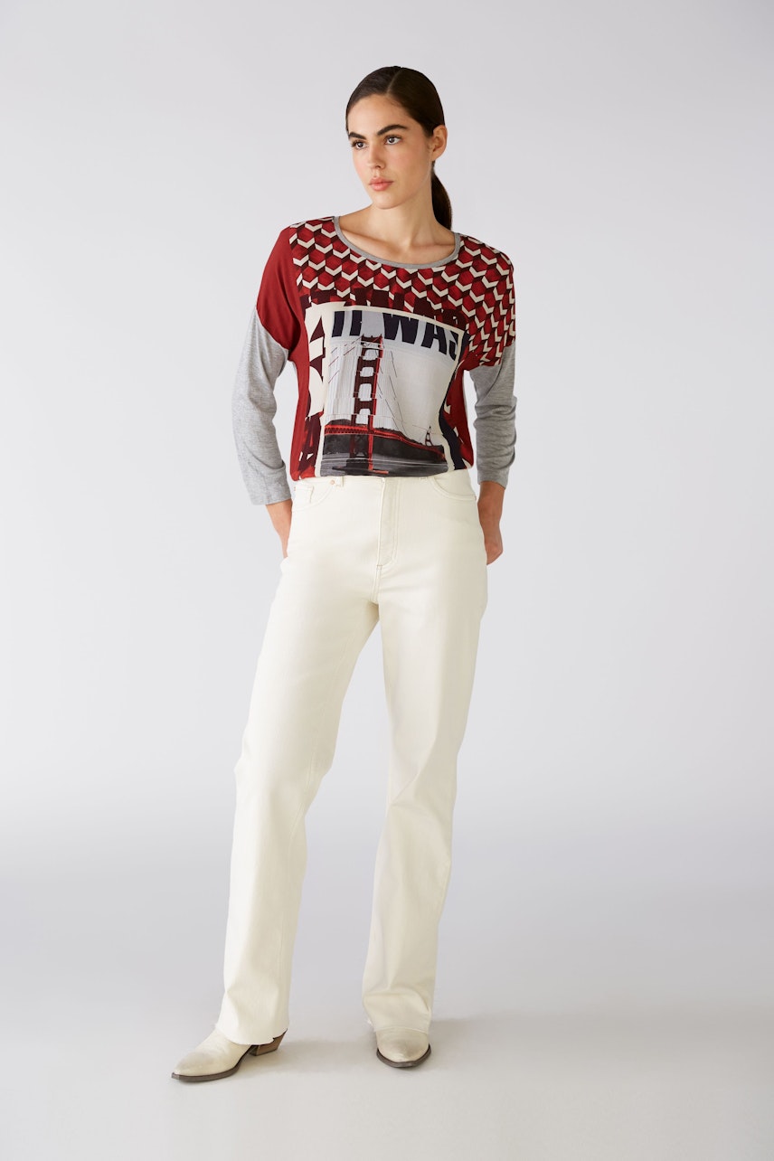 Bild 2 von T-shirt - red white in red white | Oui
