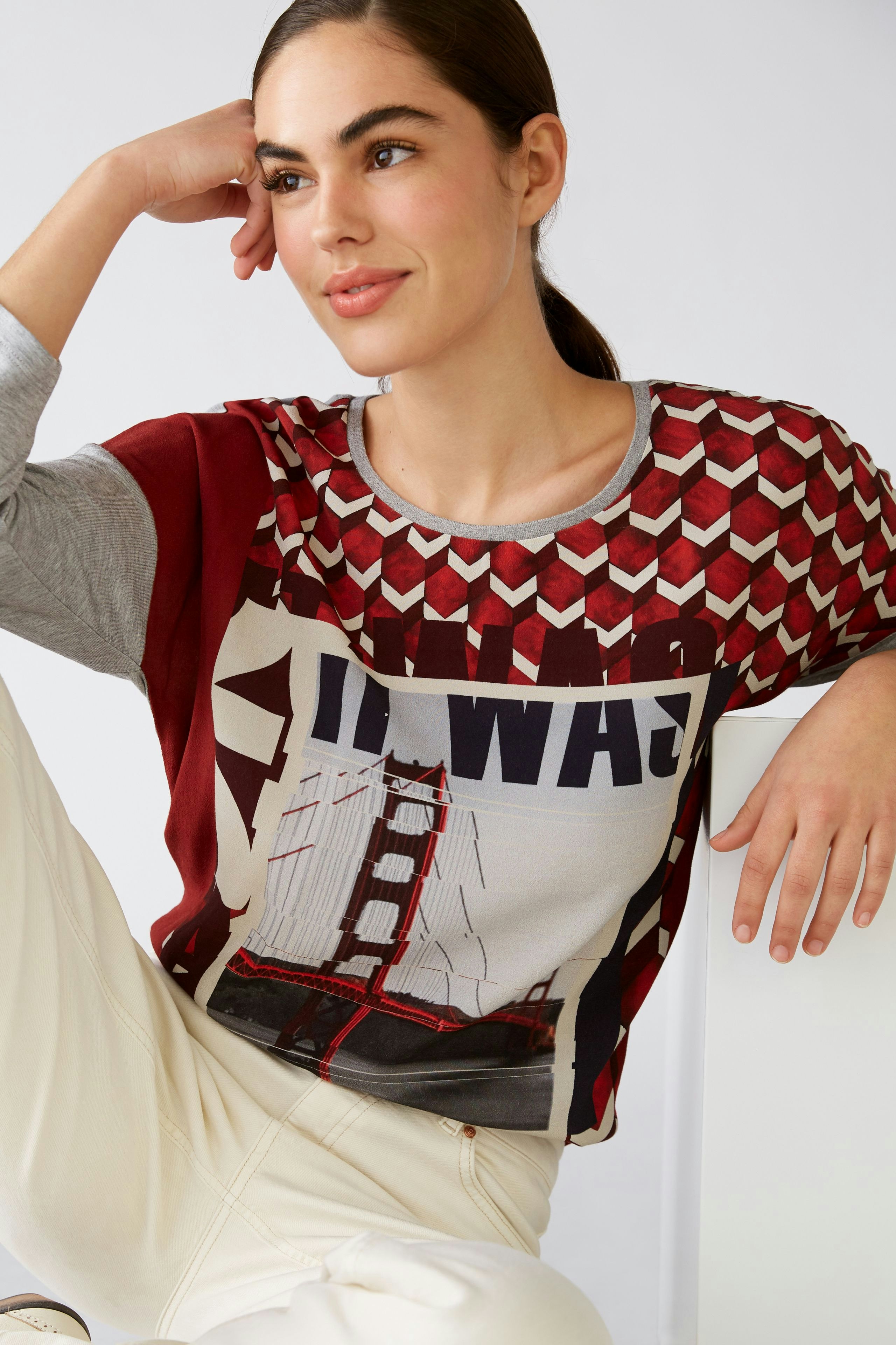 Bild 1 von T-Shirt - red white in red white | Oui