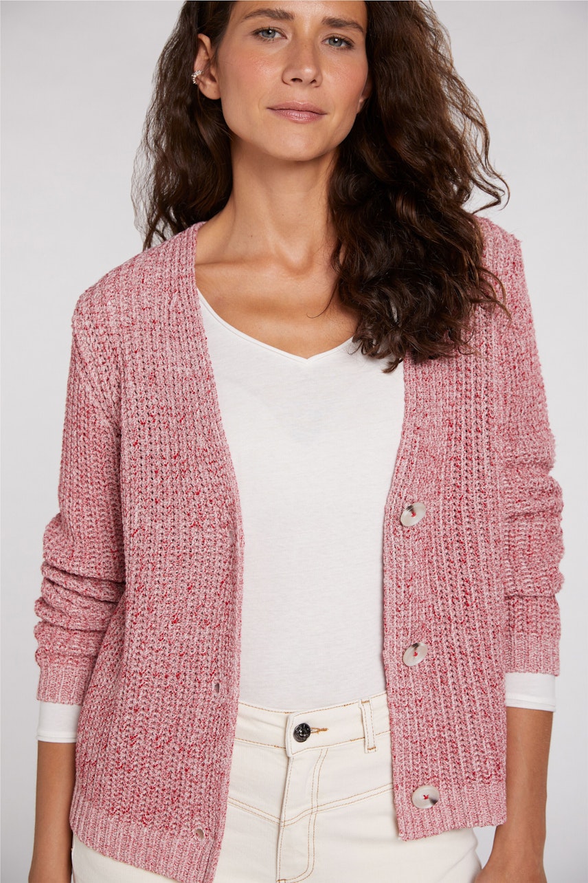 Bild 5 von Strickjacke - redmelange in redmelange | Oui