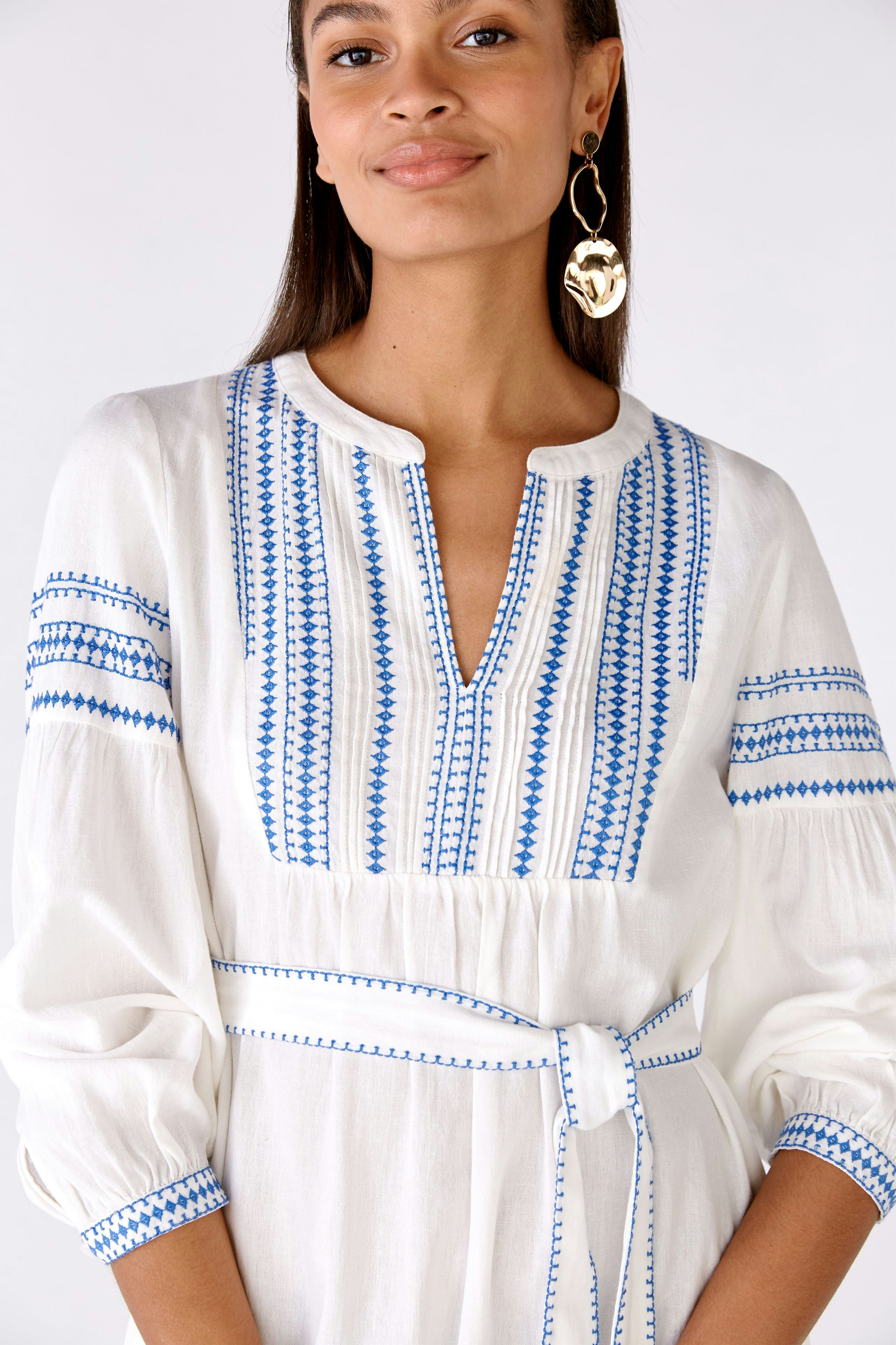 Bild 4 von Maxi dress - white blue in white blue | Oui