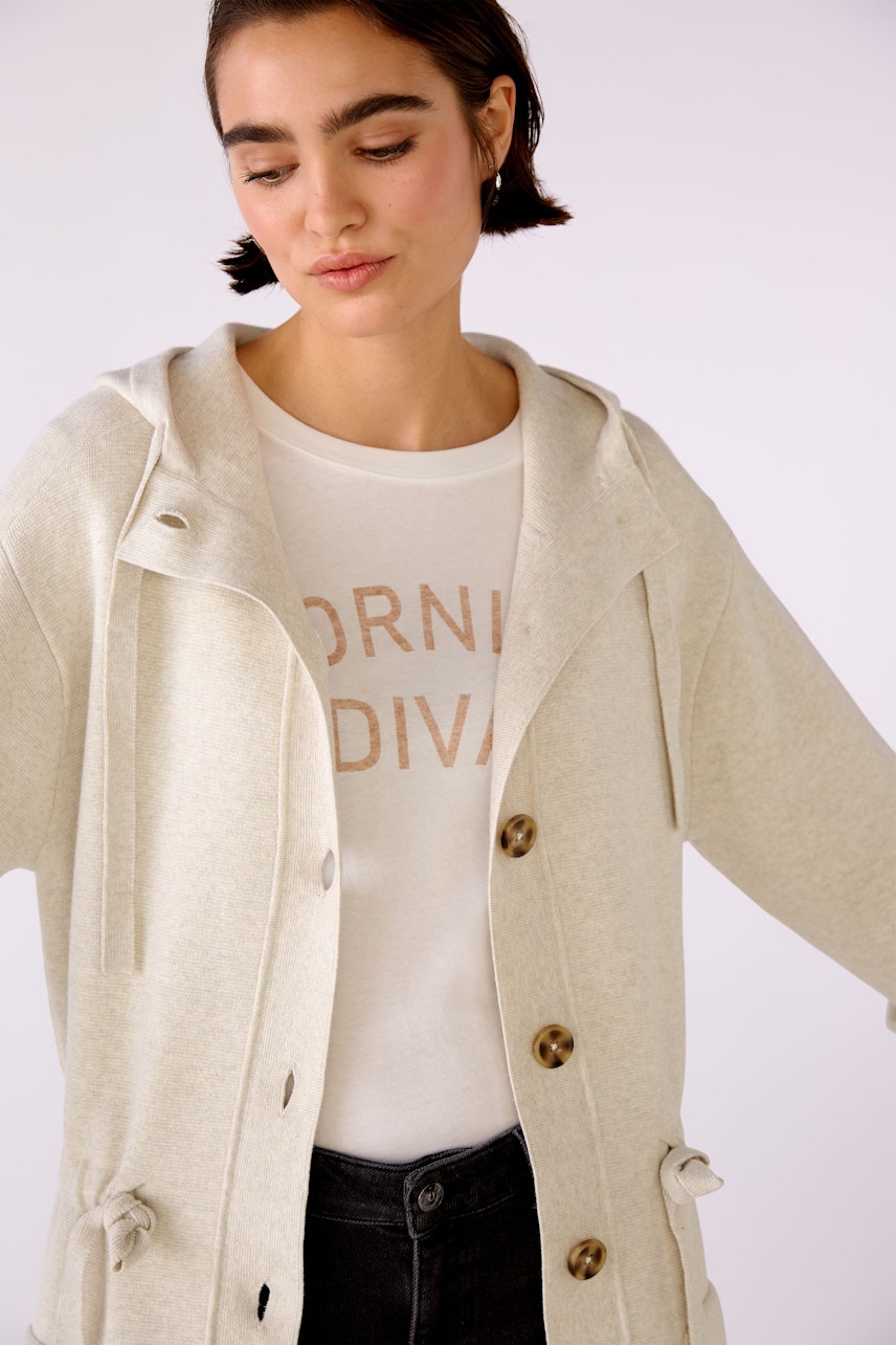 Bild 4 von Strickmantel - offwhite melang in offwhite melang | Oui