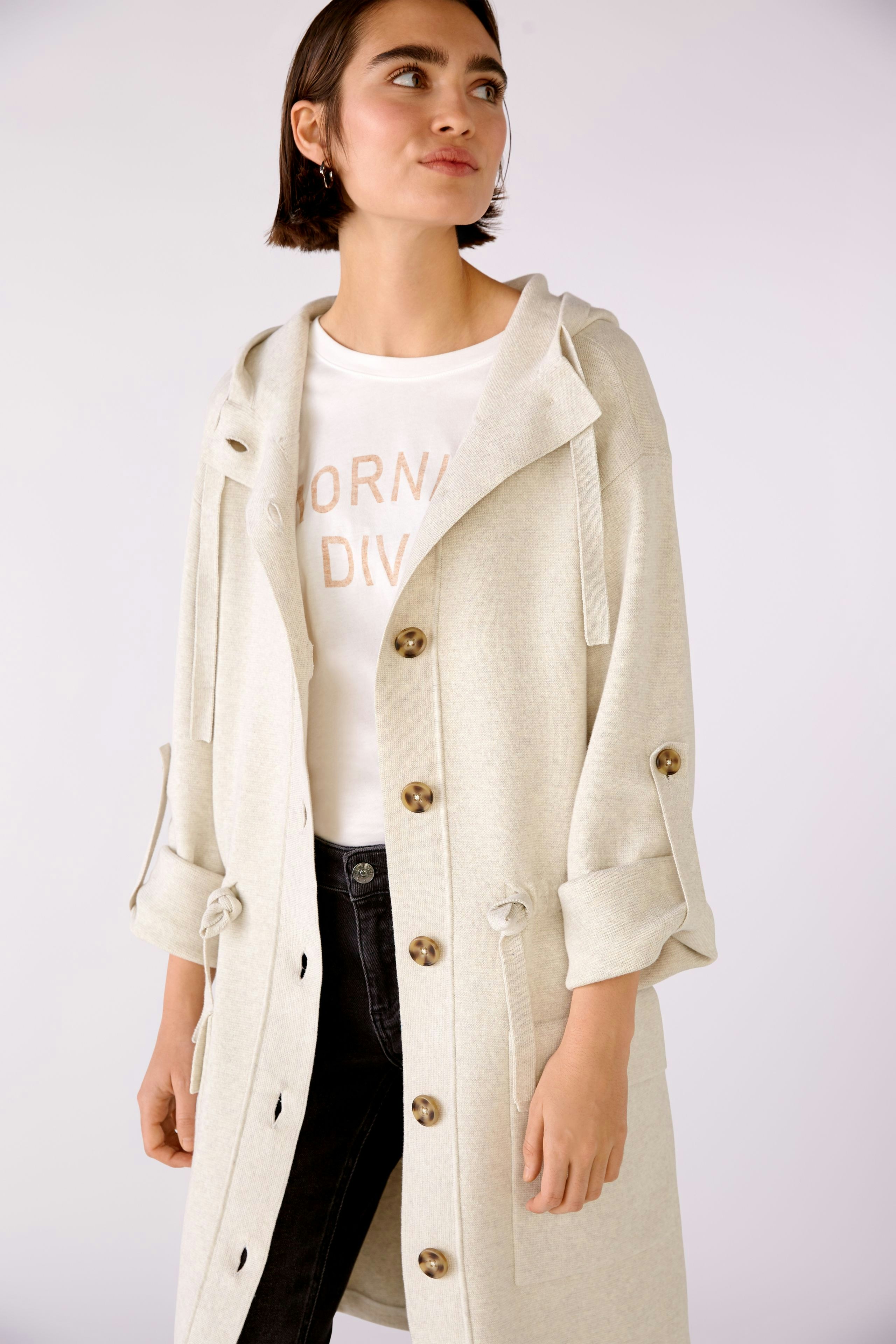 Bild 6 von Knitted coat - offwhite melang in offwhite melang | Oui
