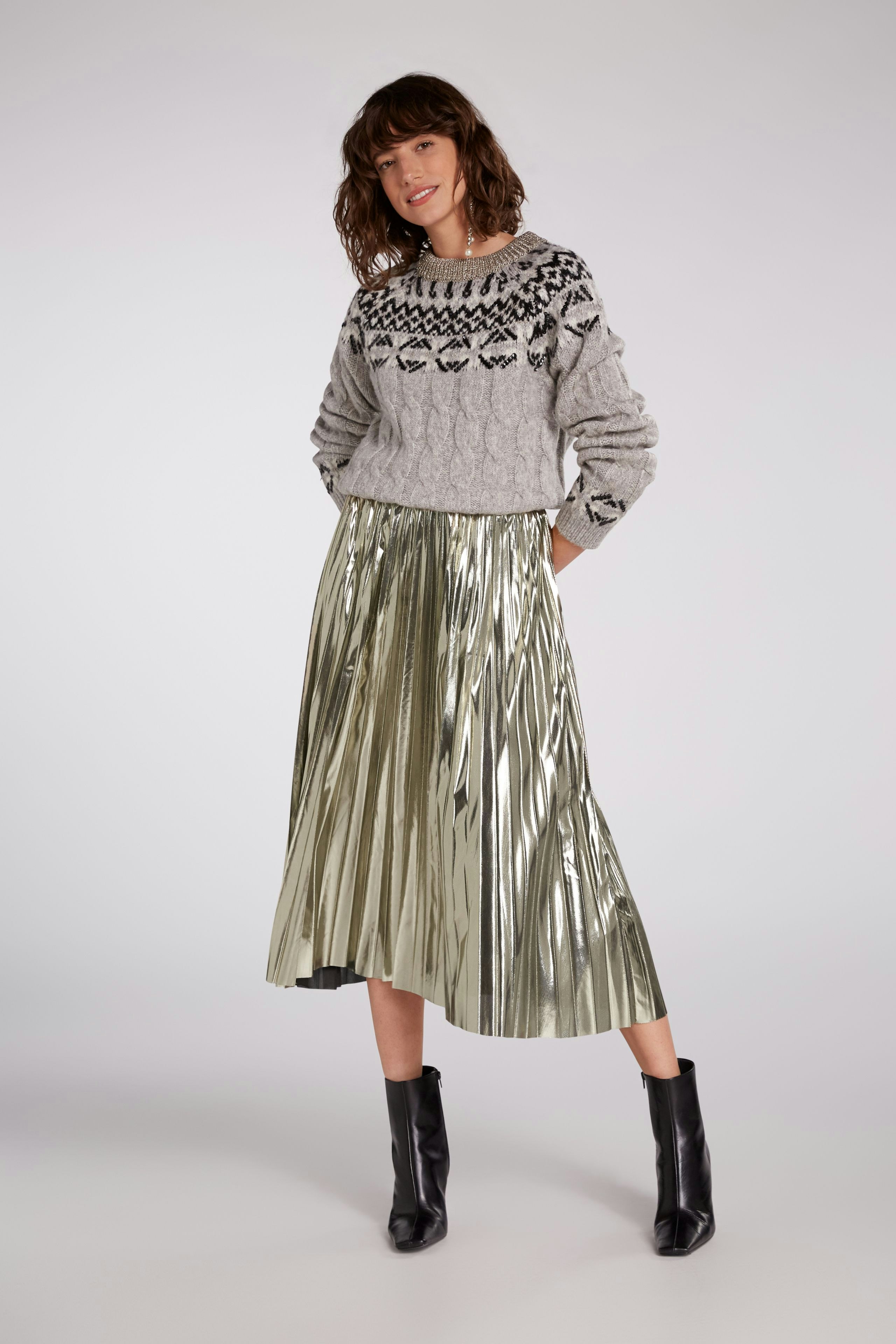 Bild 2 von Plisseerock - old gold in old gold | Oui