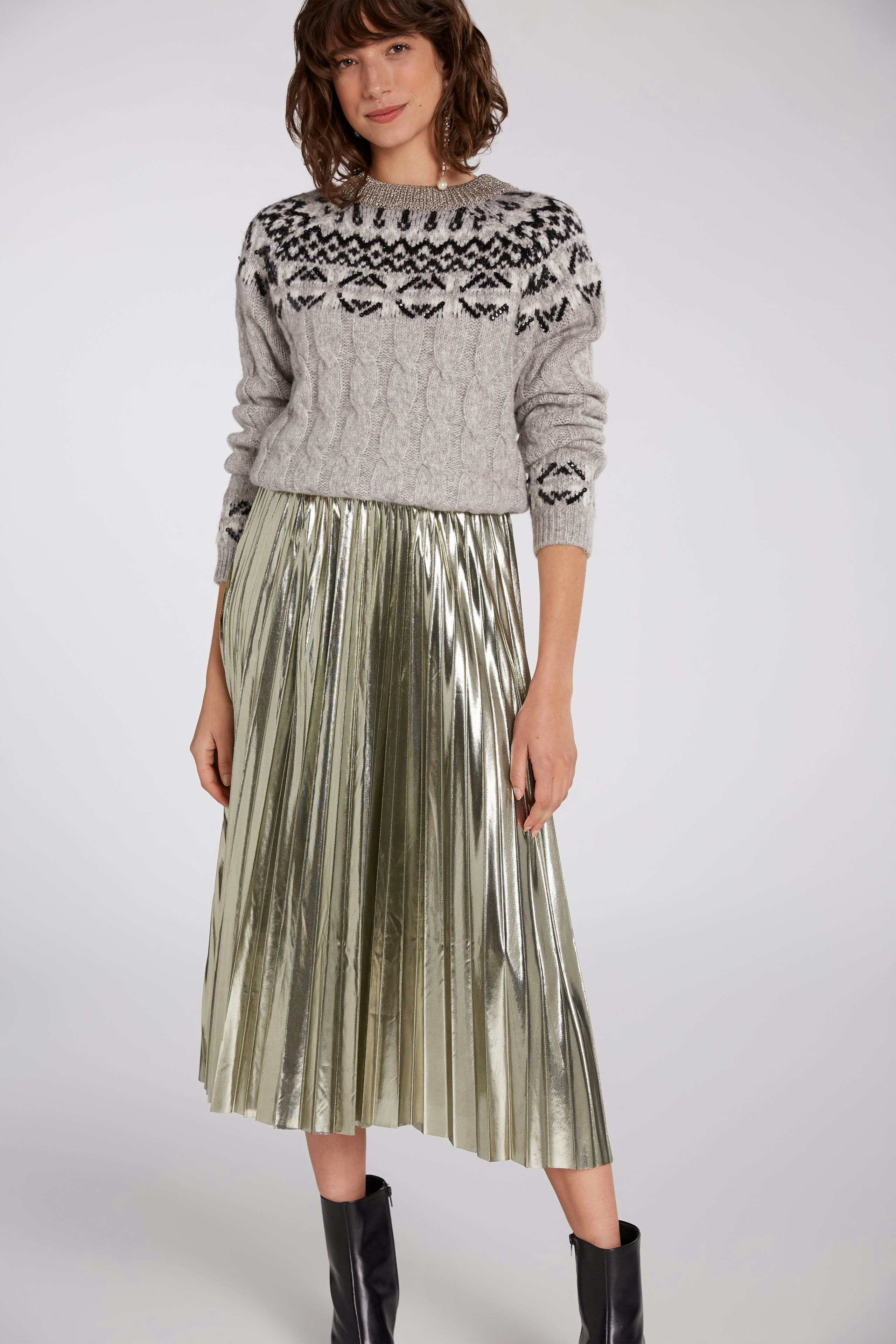 Bild 7 von Plisseerock - old gold in old gold | Oui