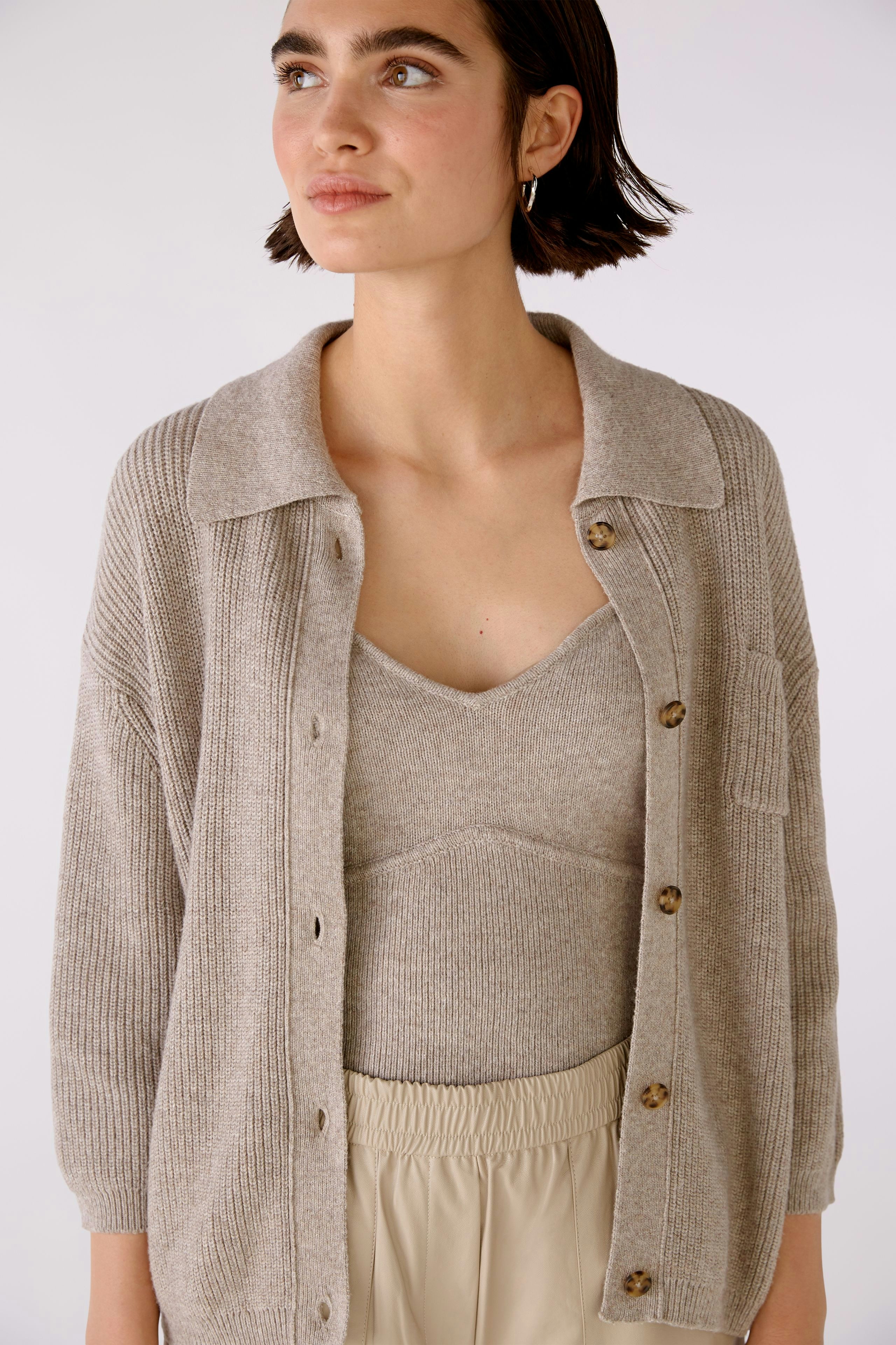 Bild 7 von Cardigan - Taupe Melange in Taupe Melange | Oui