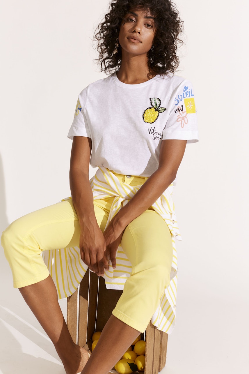 Bild 6 von Capri pants - yellow in yellow | Oui