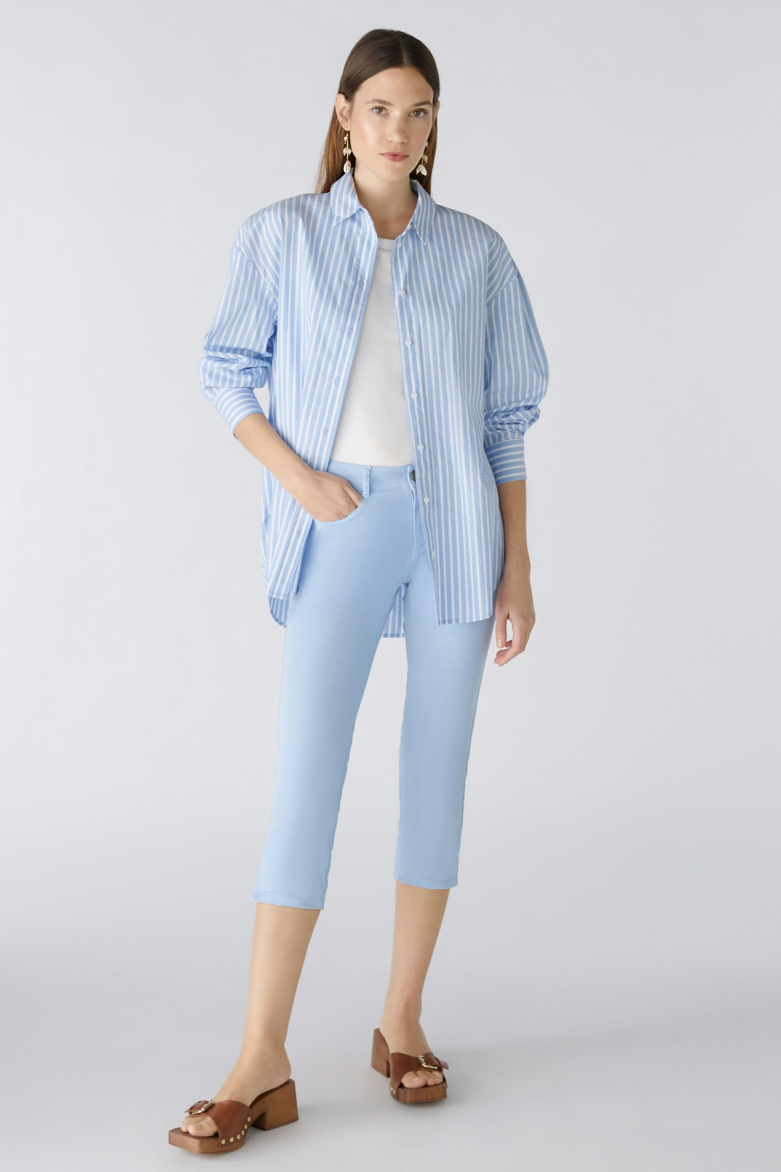 Bild 1 von Capri pants - light blue in light blue | Oui
