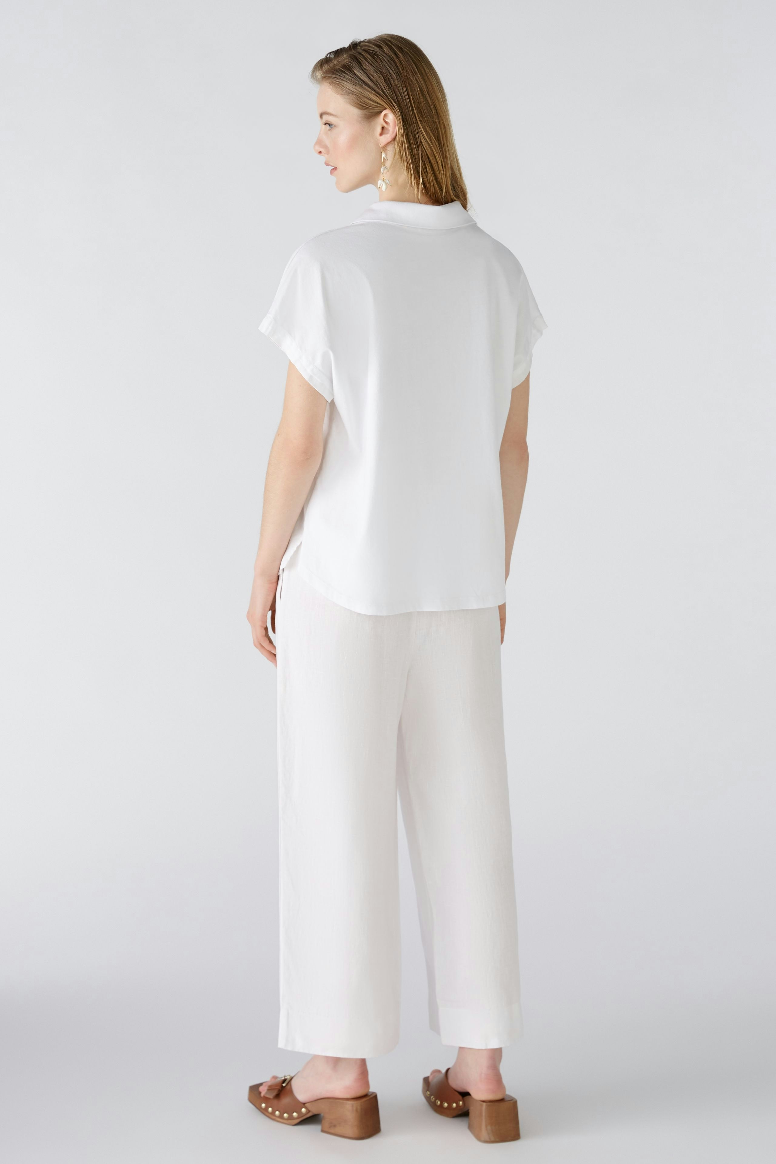 Bild 3 von Linen blouse - optic white in optic white | Oui
