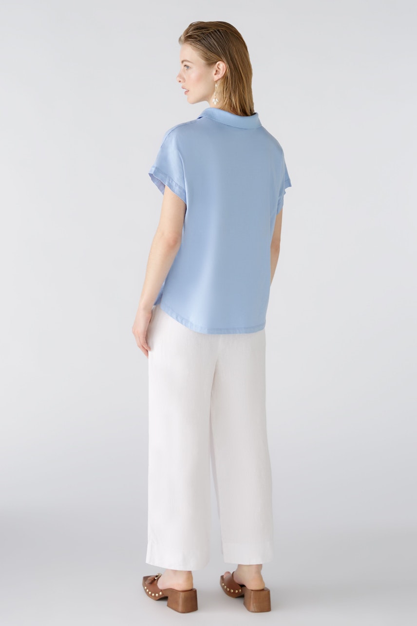 Bild 4 von Linen blouse - light blue in light blue | Oui