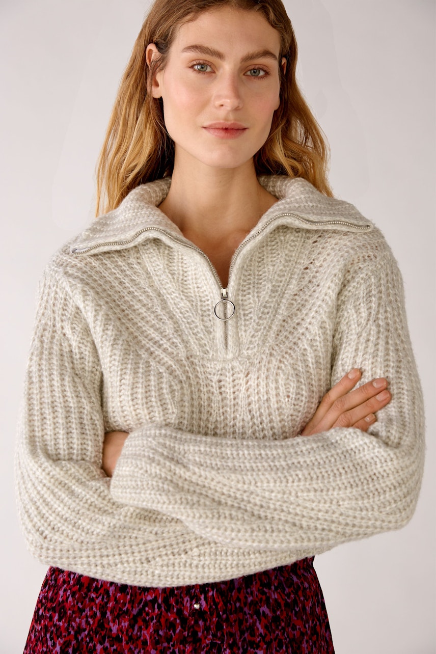 Bild 5 von Strickpullover - very light grey in very light grey | Oui