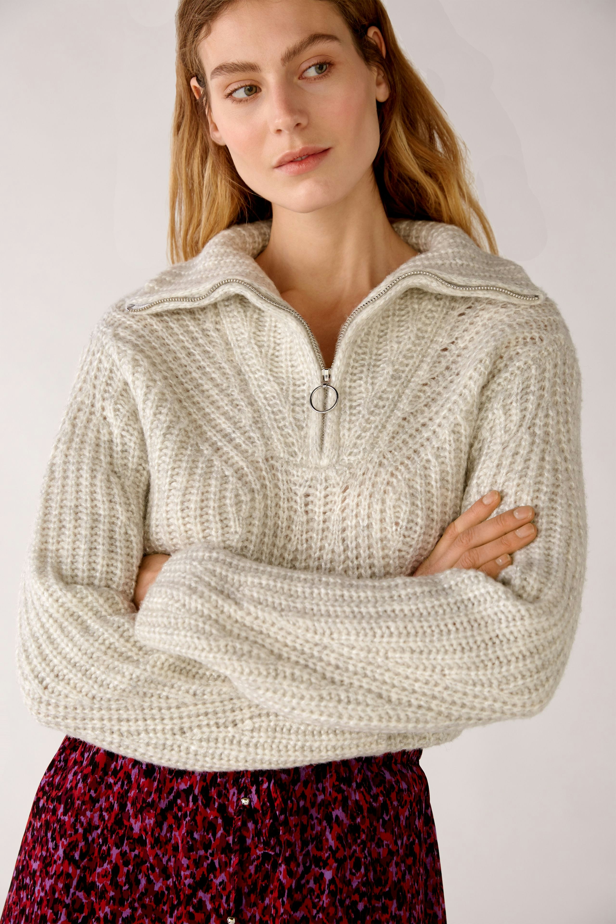 Bild 1 von Strickpullover - very light grey in very light grey | Oui