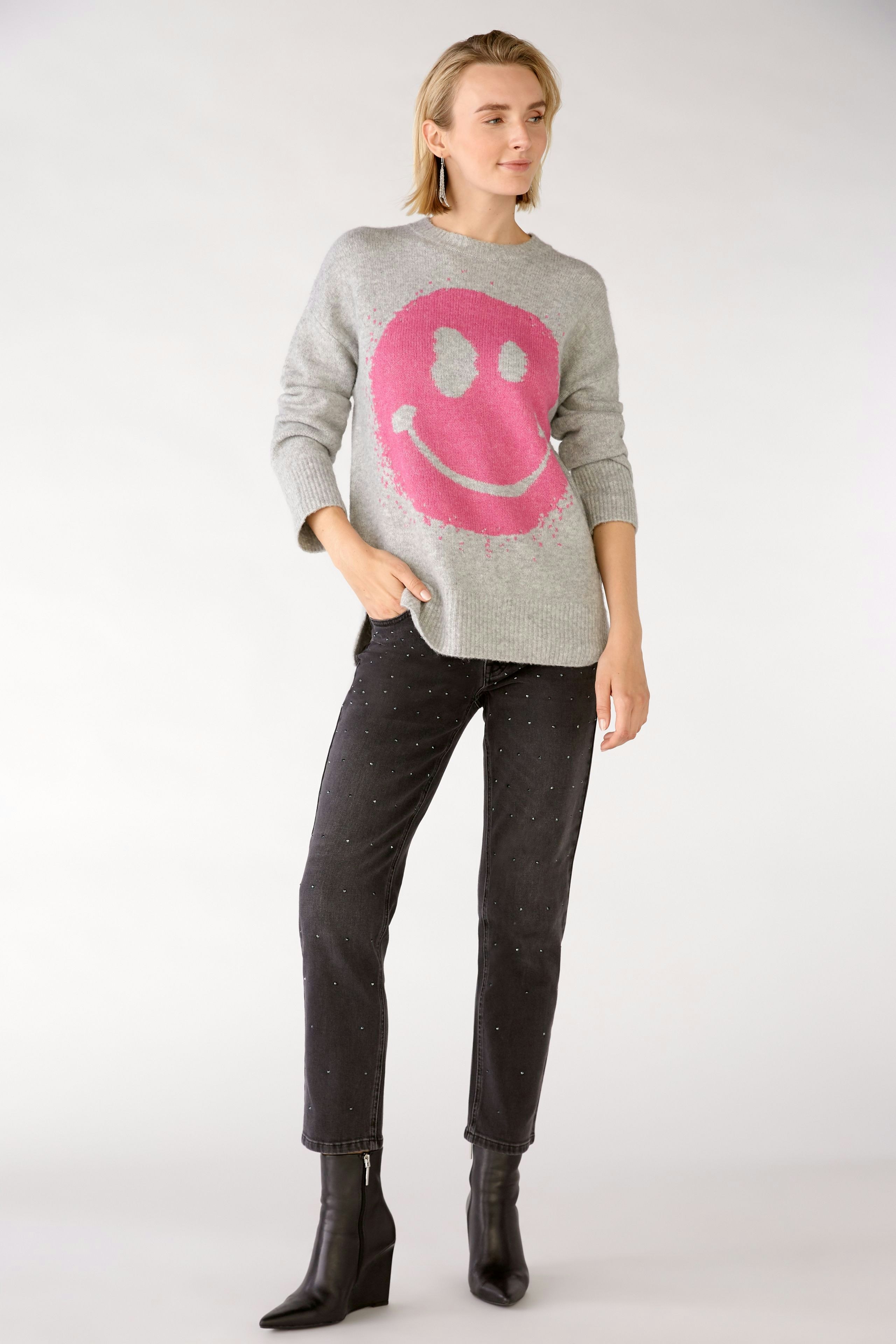 Bild 2 von Pullover - light grey red in light grey red | Oui