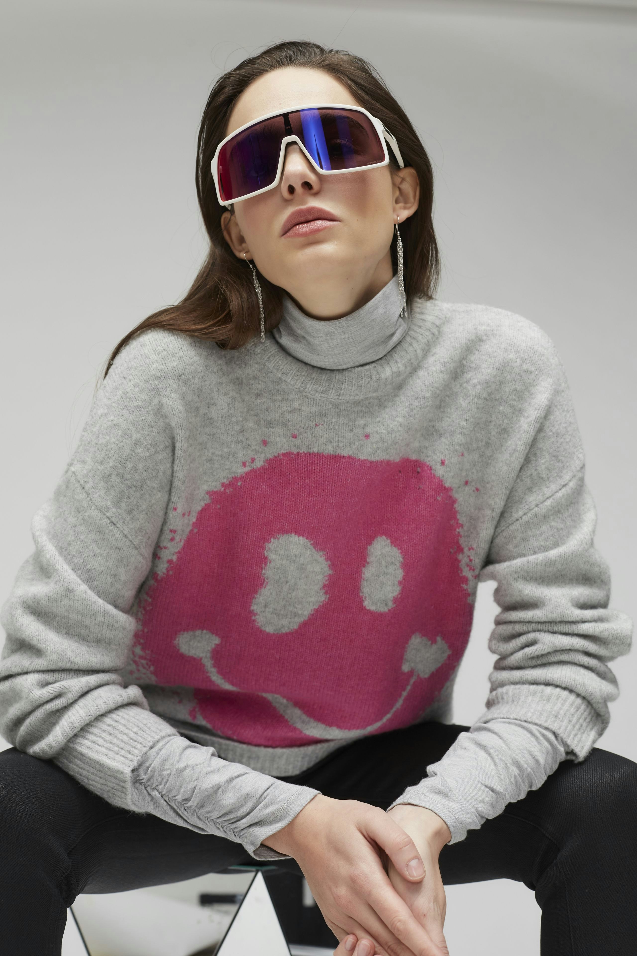 Bild 6 von Pullover - light grey red in light grey red | Oui