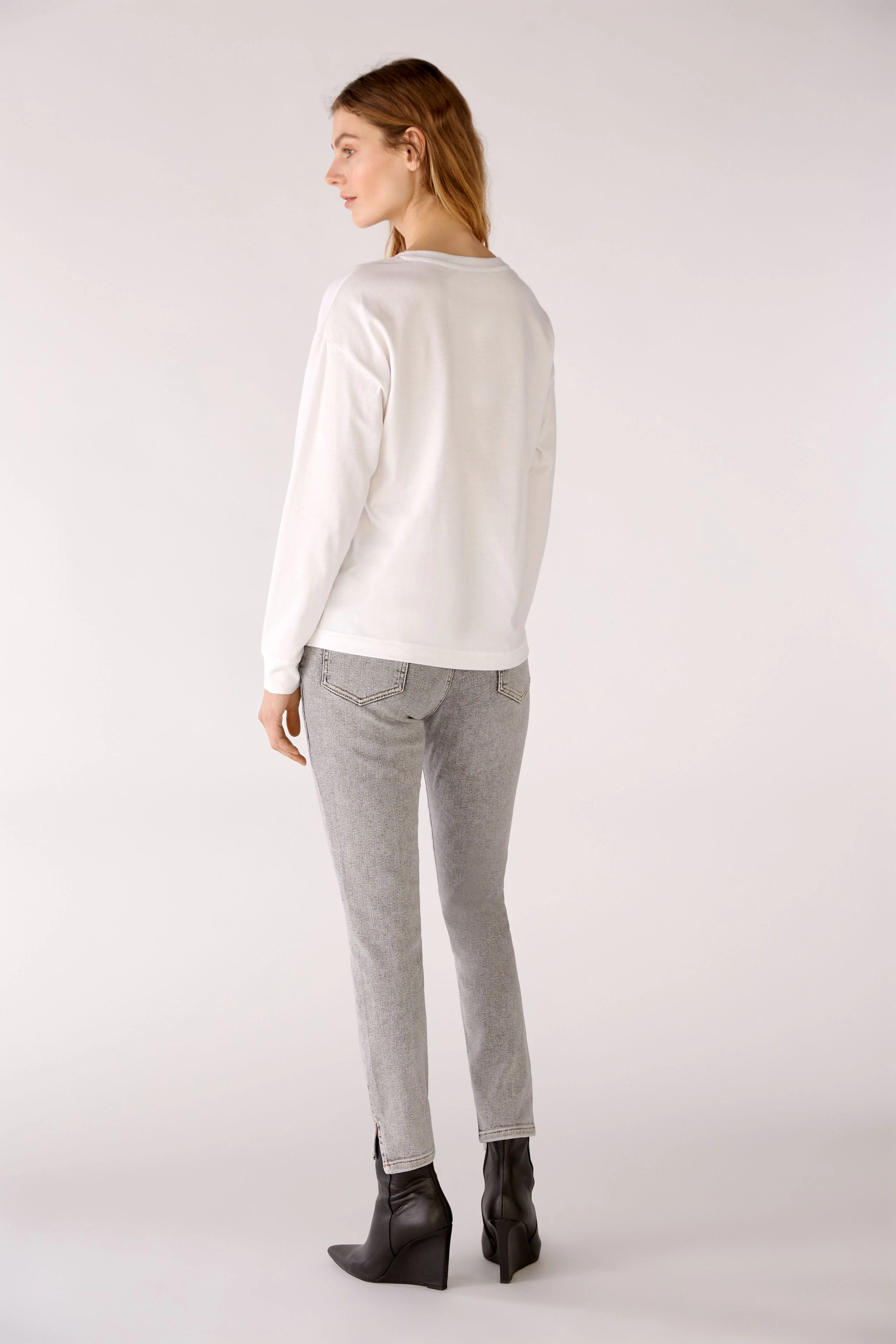 Bild 4 von Langarmshirt - optic white in optic white | Oui