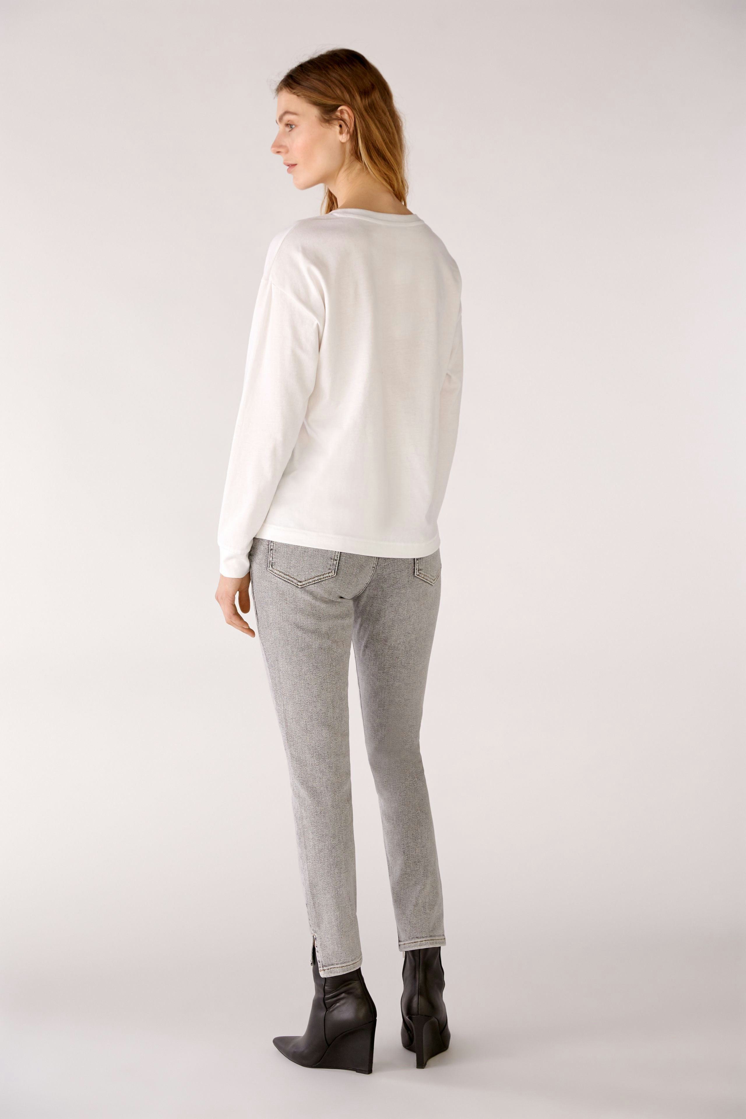 Bild 4 von Langarmshirt - optic white in optic white | Oui