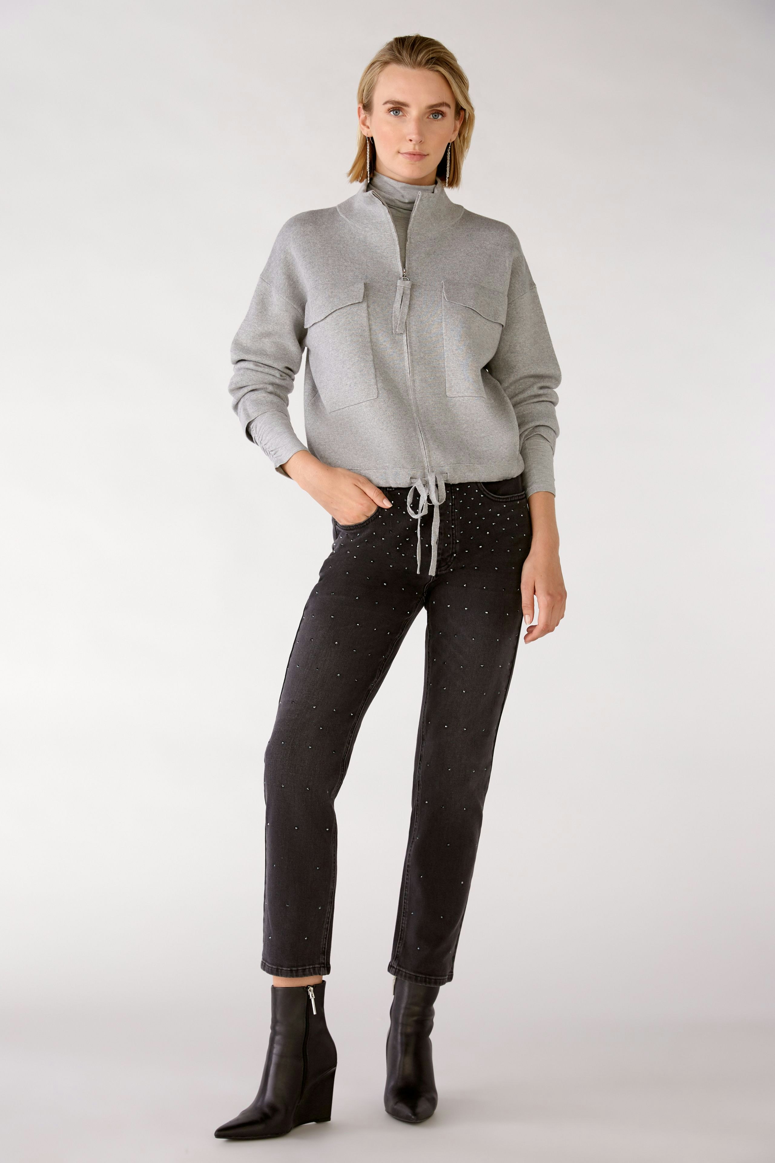 Bild 2 von Strickjacke - light grey in light grey | Oui