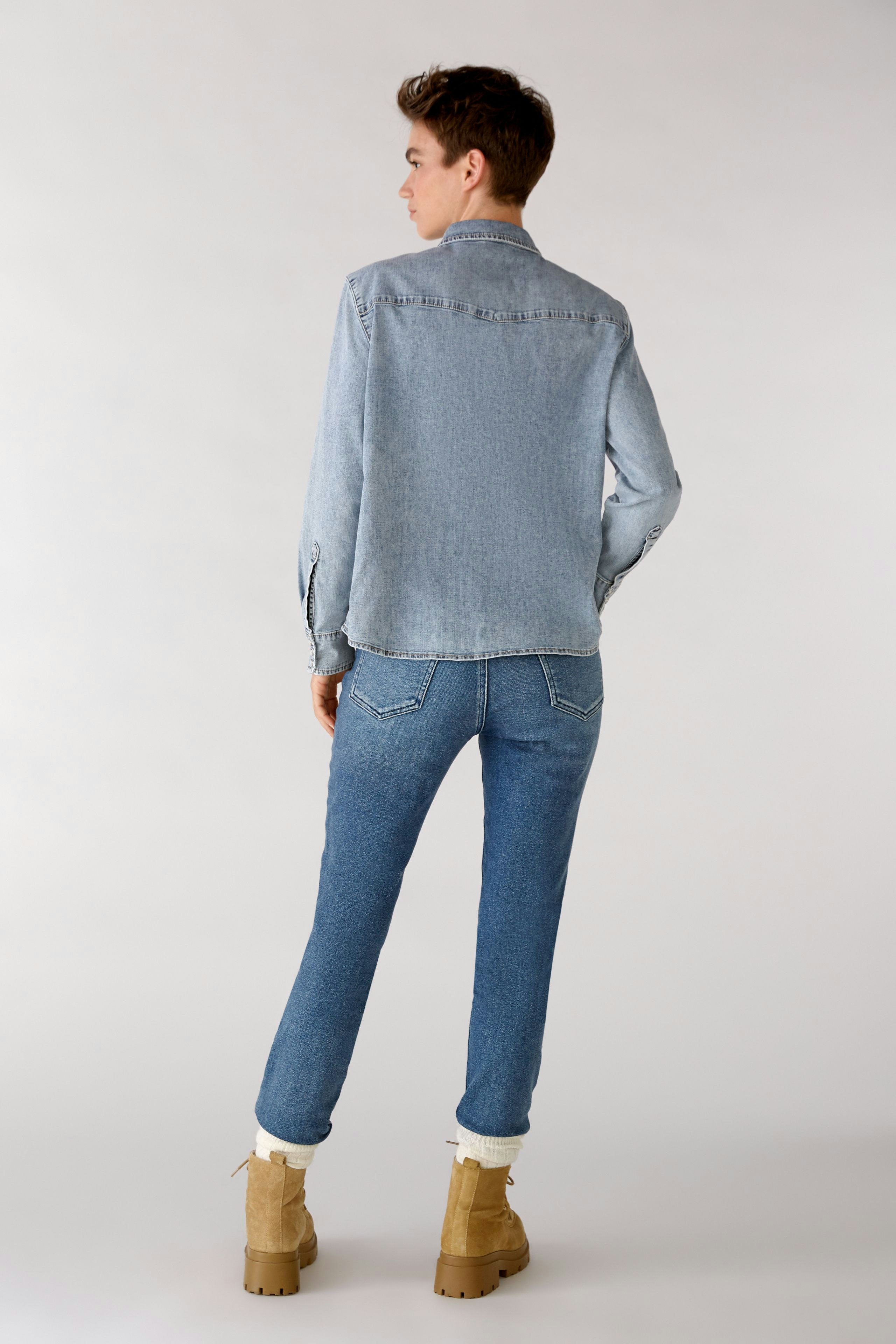 Bild 3 von Jeans bluse - blue denim in blue denim | Oui