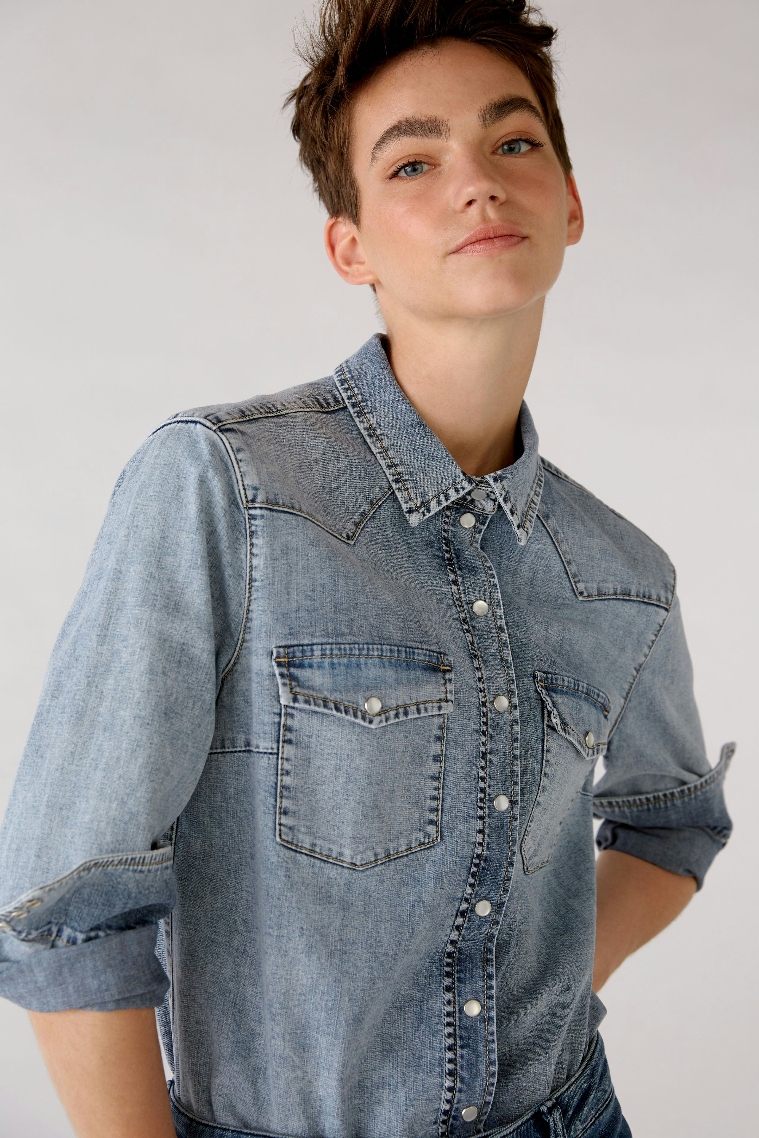 Bild 5 von Jeans bluse - blue denim in blue denim | Oui