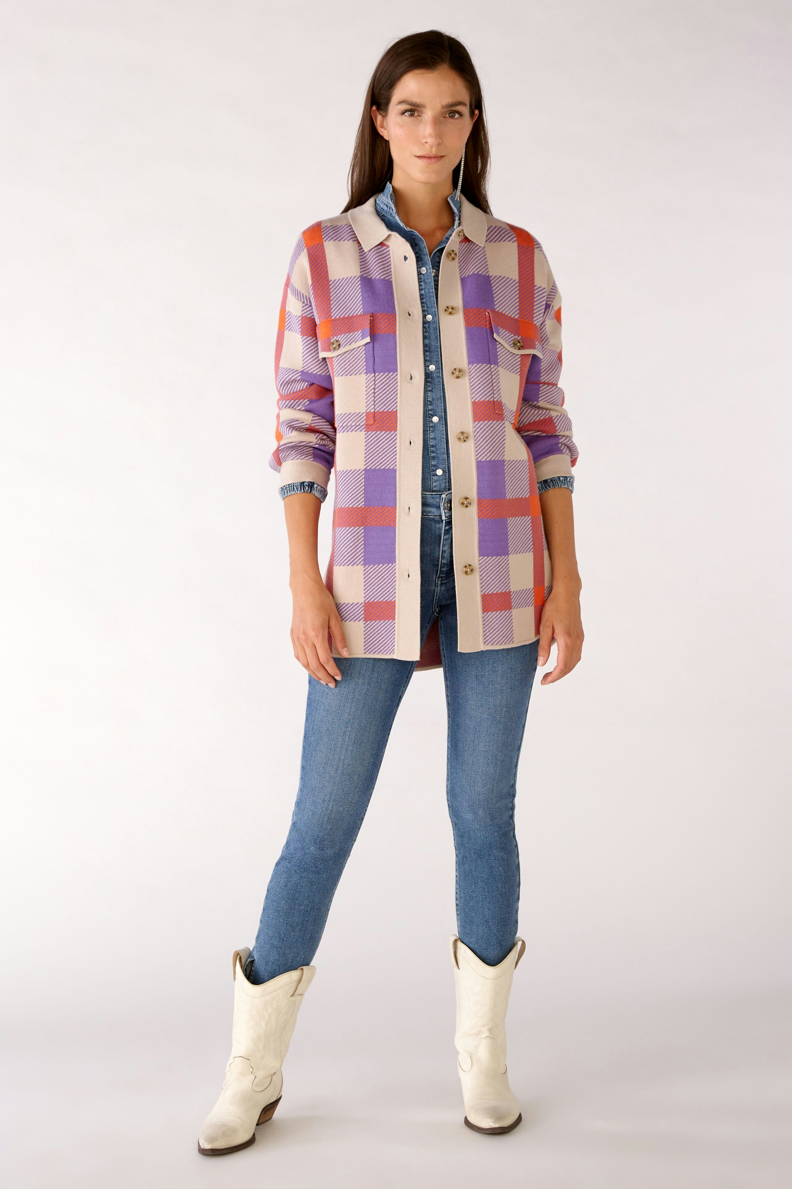 Bild 2 von Shirt jacket - lilac orange in lilac orange | Oui