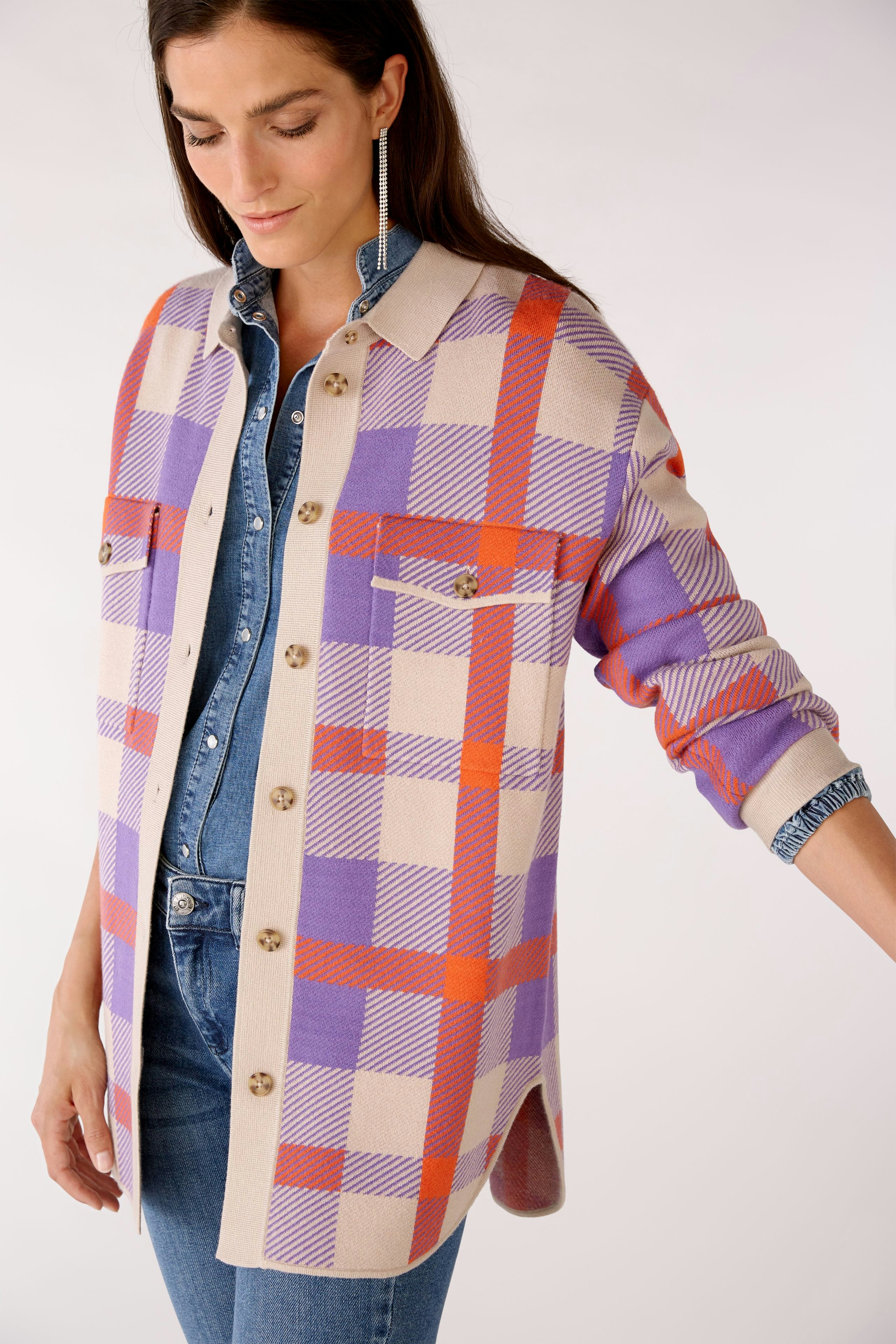 Bild 5 von Shirt jacket - lilac orange in lilac orange | Oui