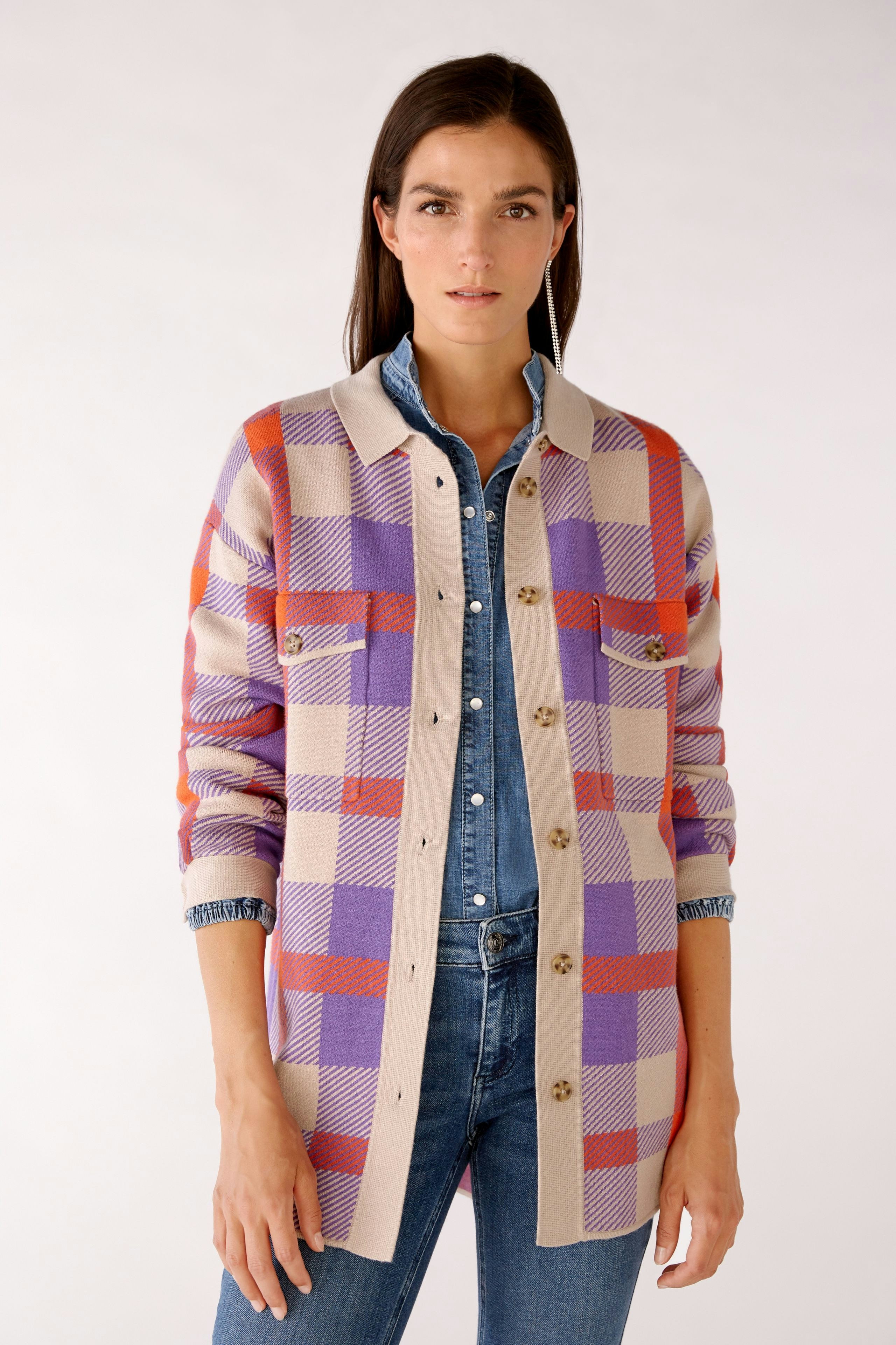Bild 1 von Shirt jacket - lilac orange in lilac orange | Oui