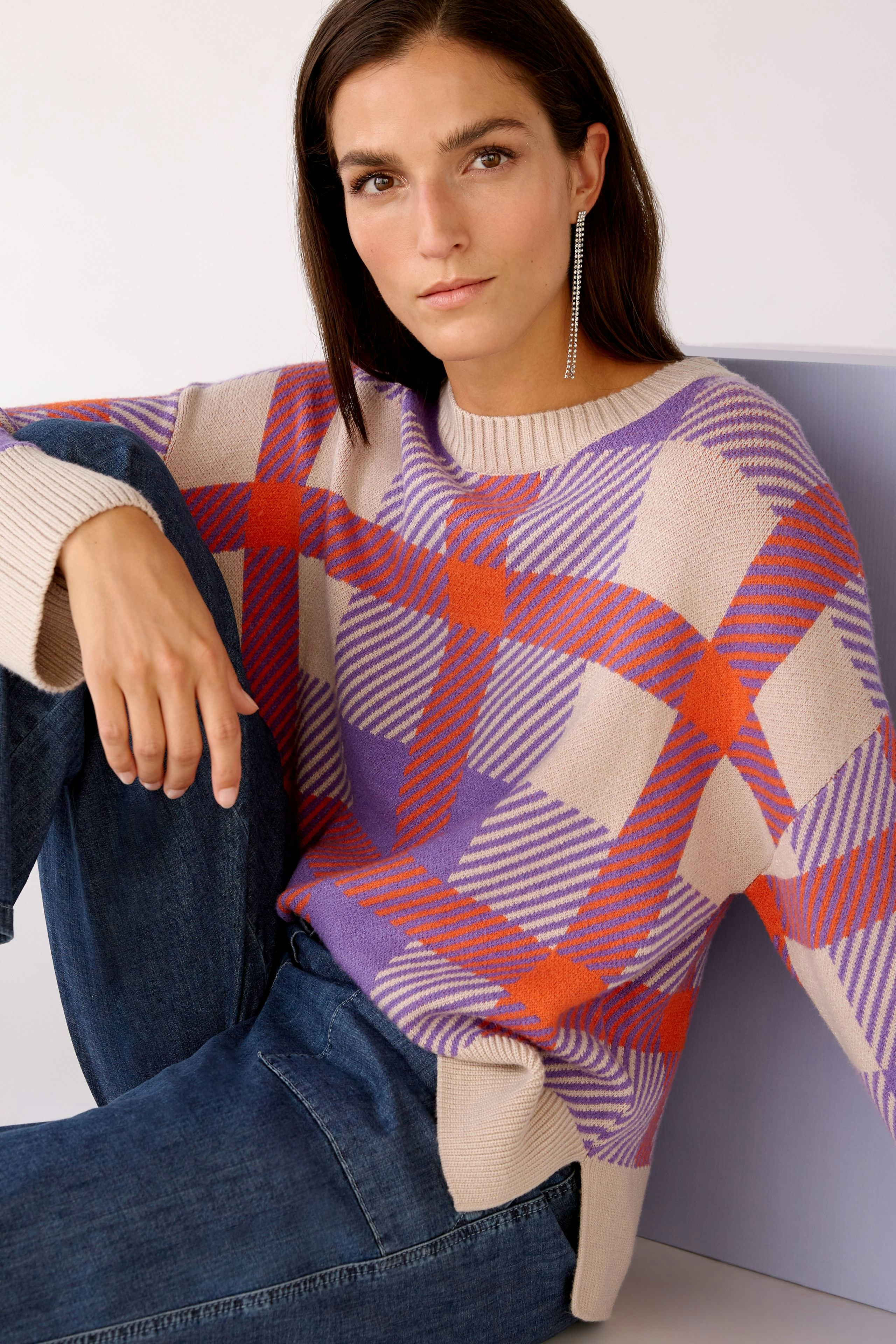 Bild 7 von Strickpullover - lilac orange in lilac orange | Oui