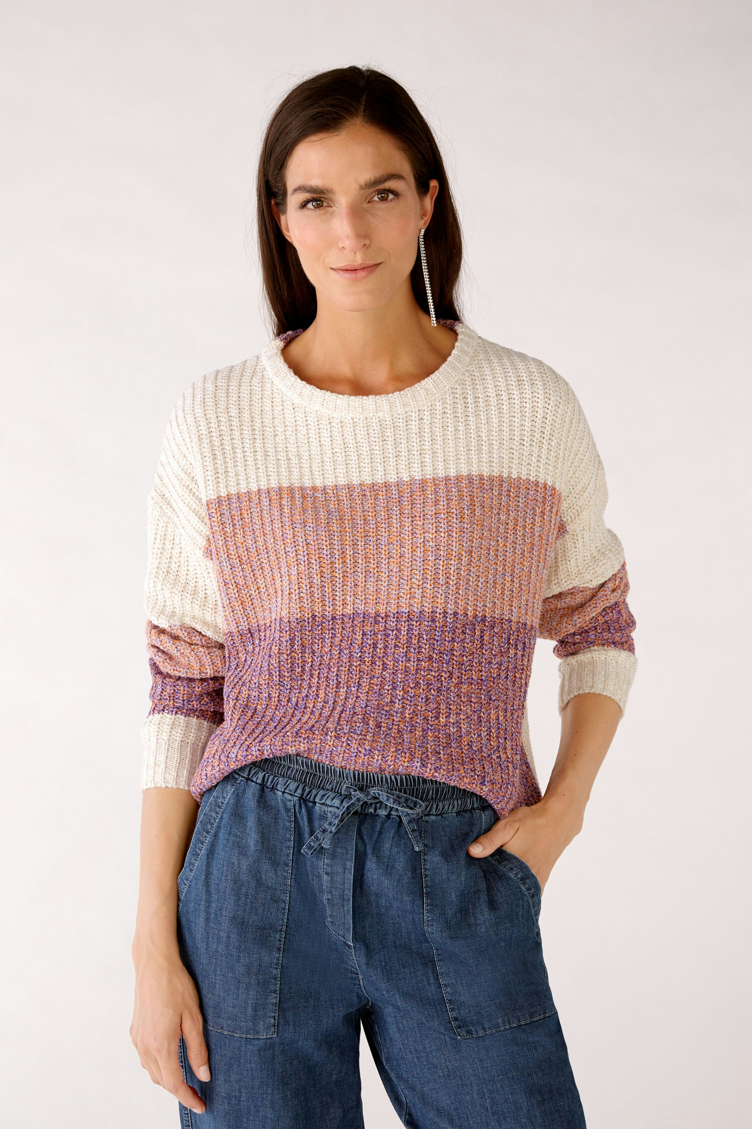 Bild 2 von Strickpullover - lilac white in lilac white | Oui