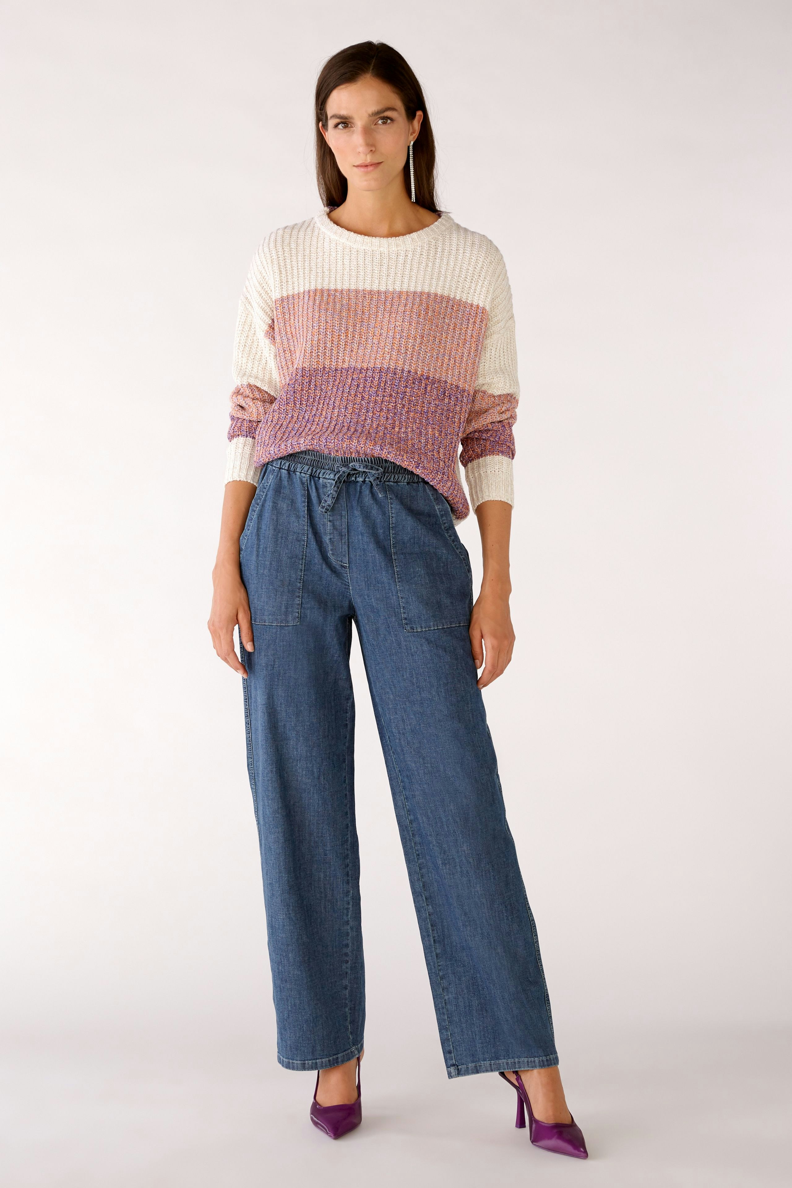 Bild 1 von Strickpullover - lilac white in lilac white | Oui