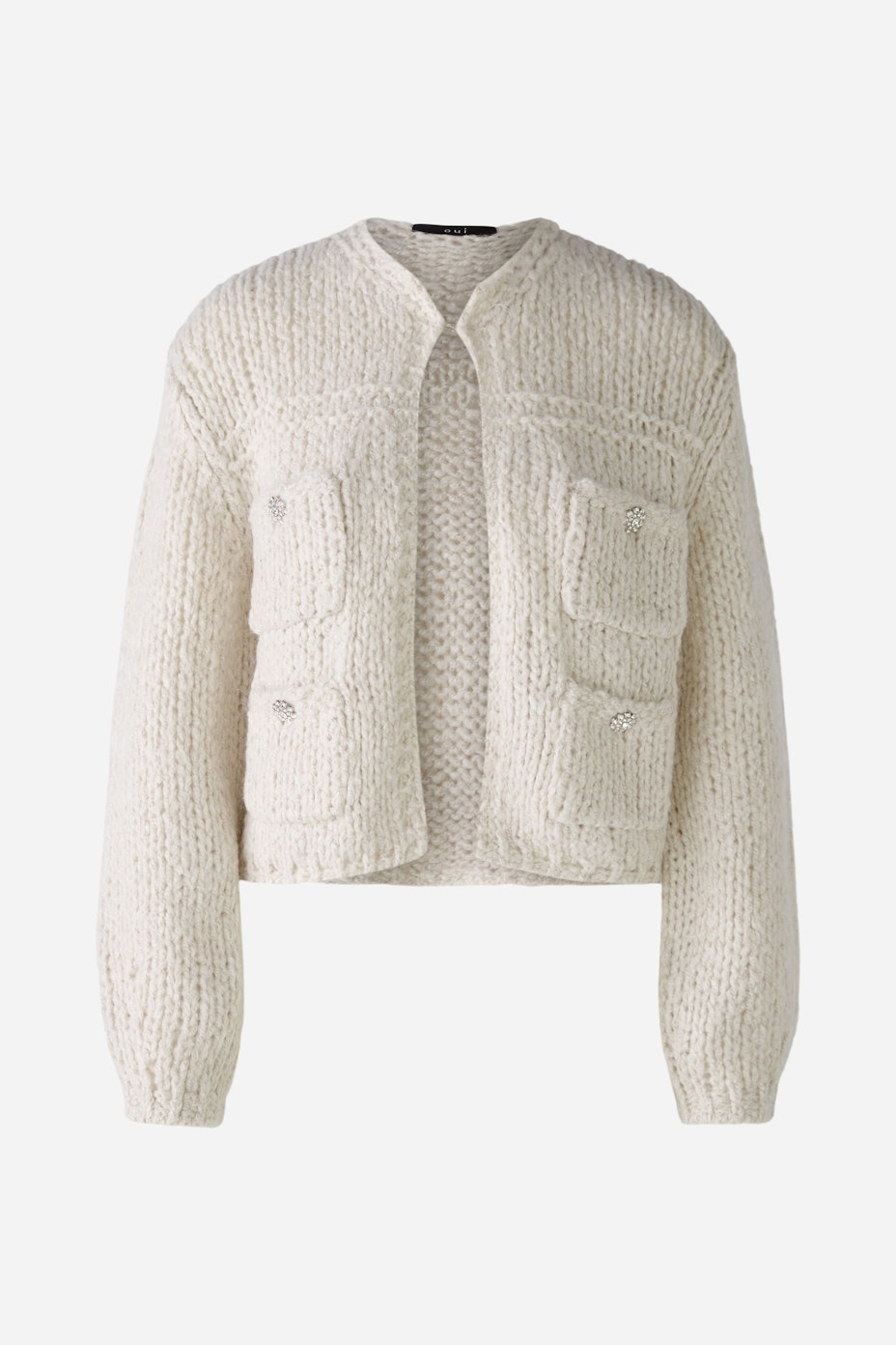 Strickjacke - light beige mel