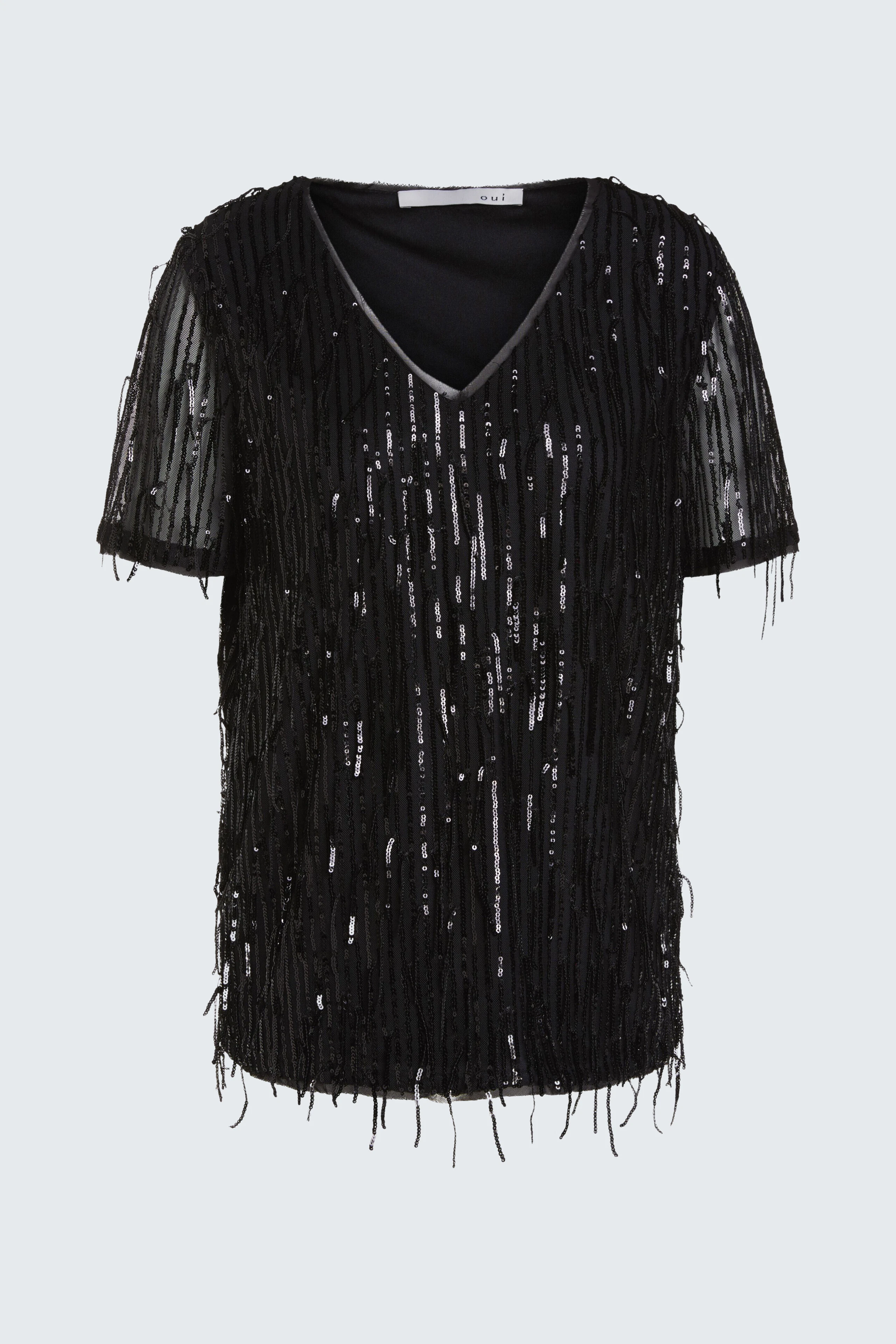 Image 6 of T-shirt - black in black | Oui