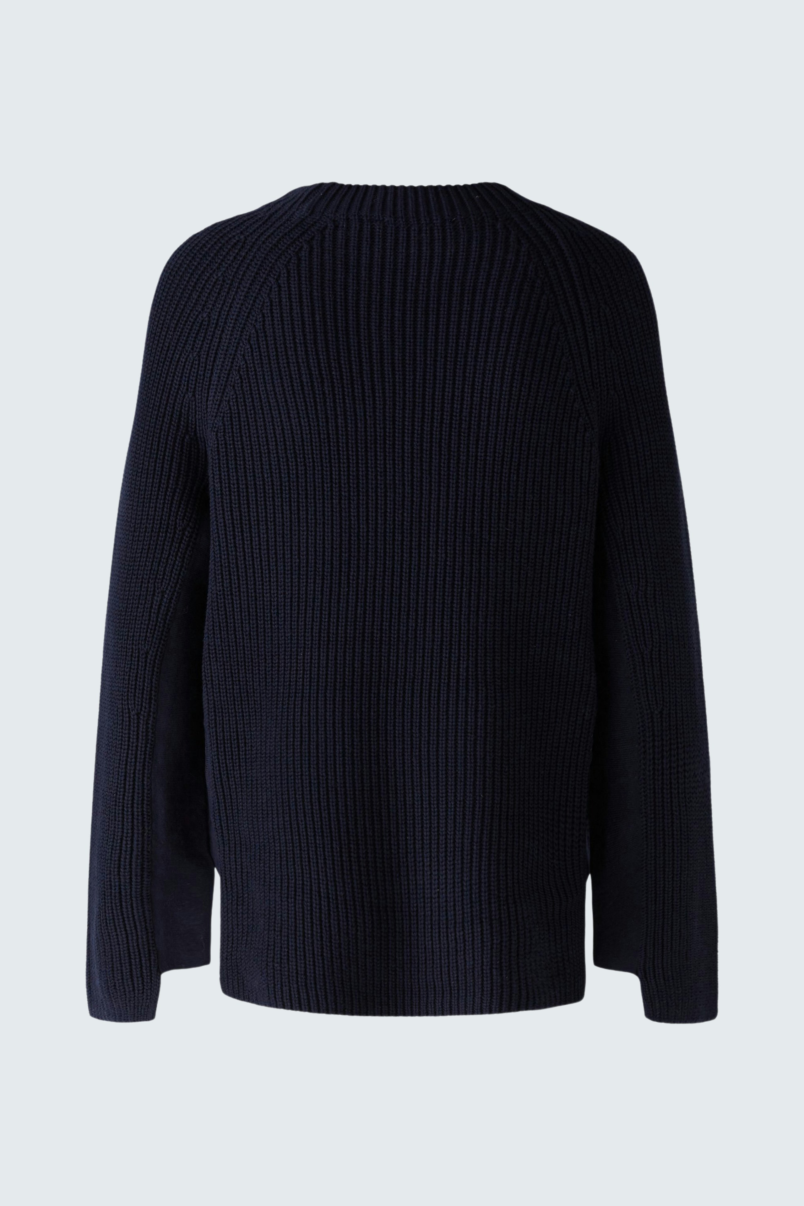 Damen-Pullover in Dunkelblau mit strukturiertem Design, ideal für lässige Anlässe.