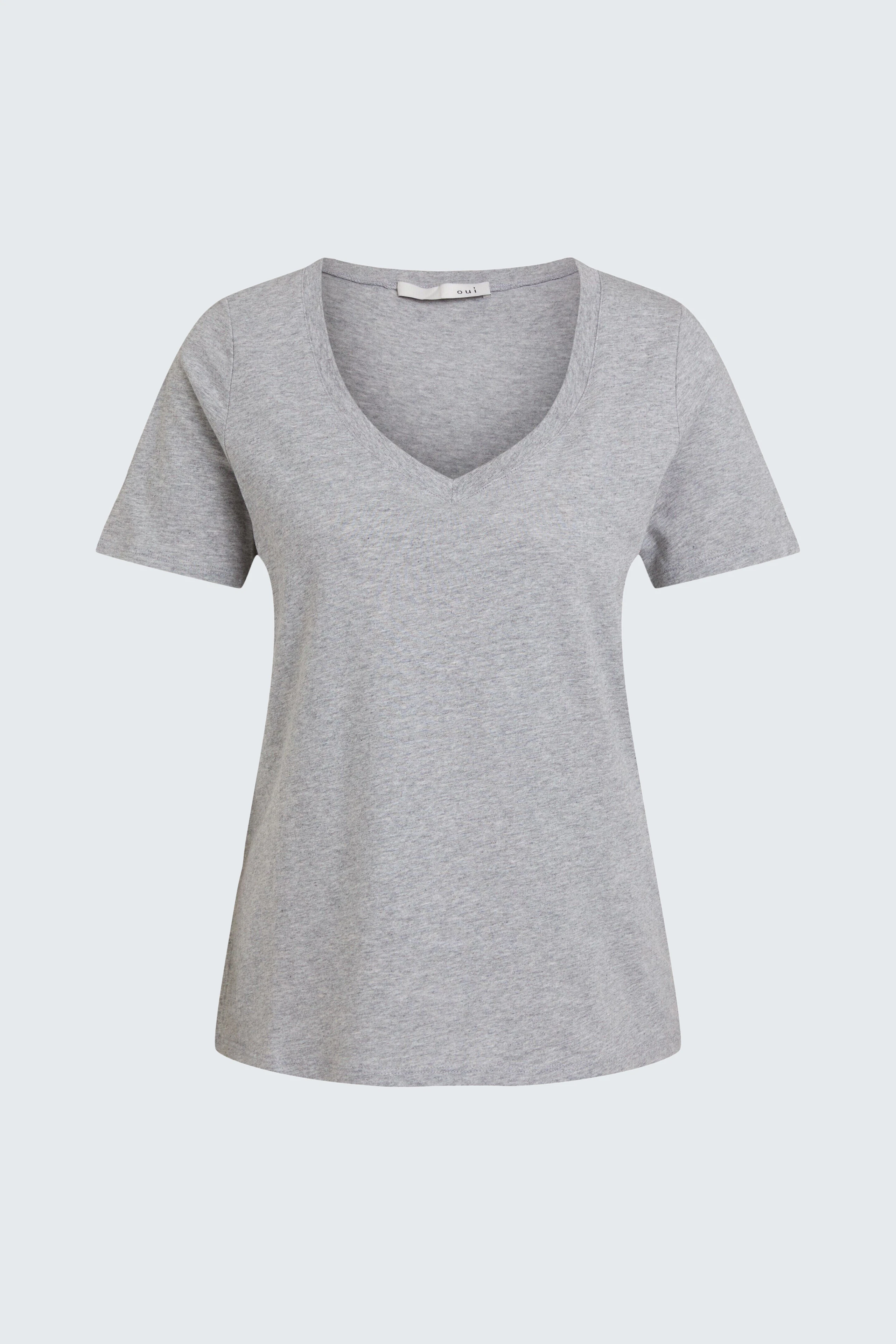 Image 8 of CARLI T-shirt - light grey in light grey | Oui