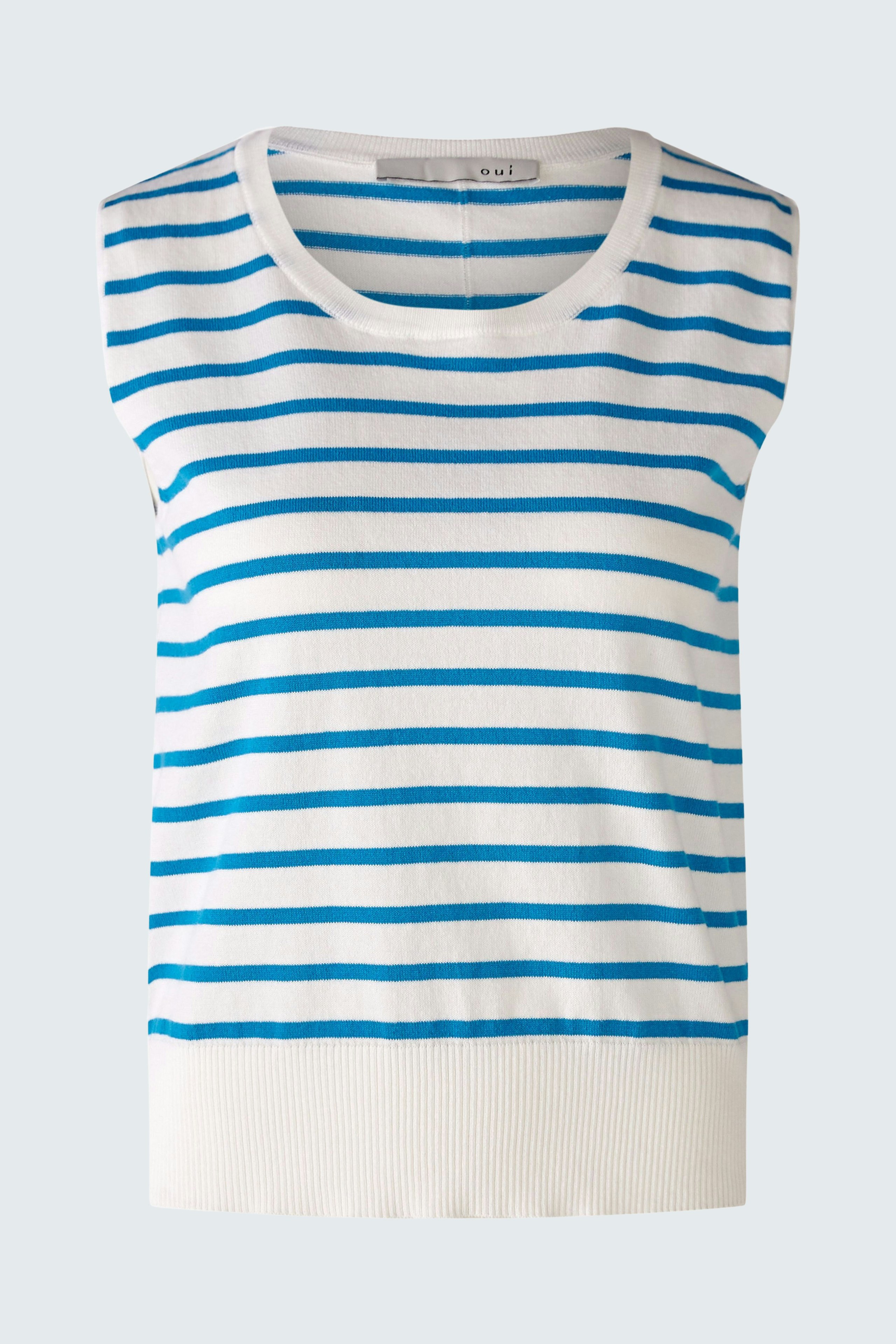 Bild 6 von Pullover ohne arm - white blue in white blue | Oui