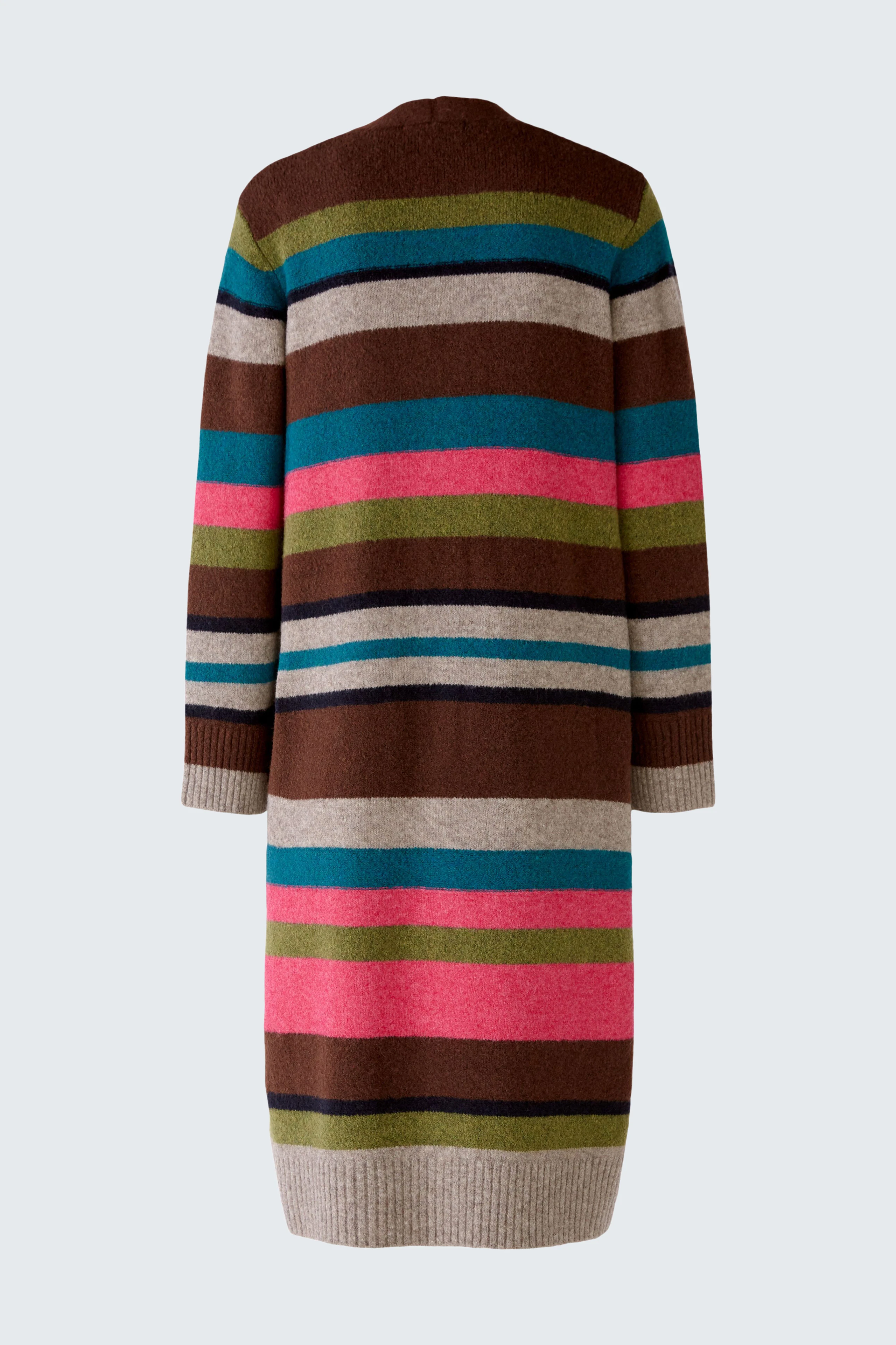 Image 8 of Knitted coat - green red in green red | Oui