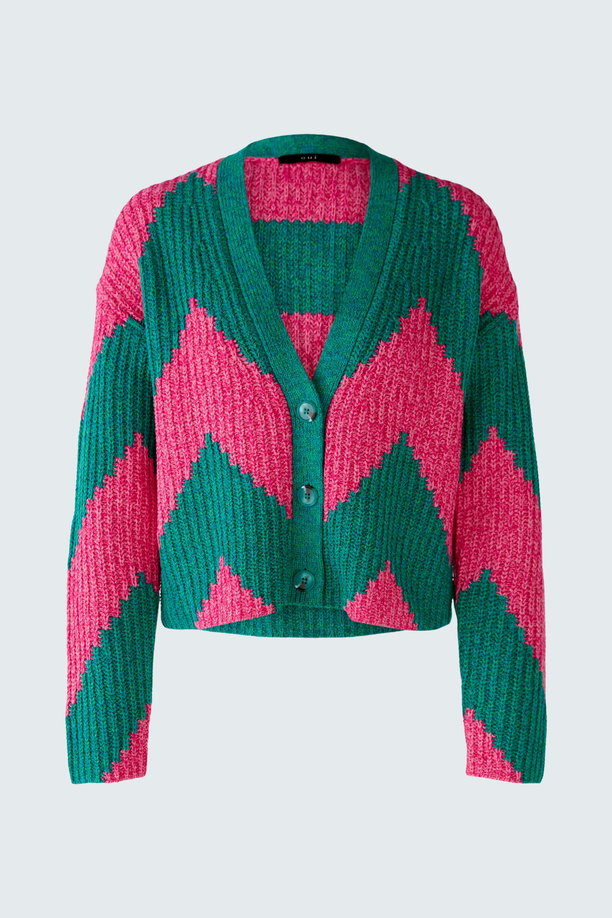 Bild 7 von Cardigan - pink green in pink green | Oui