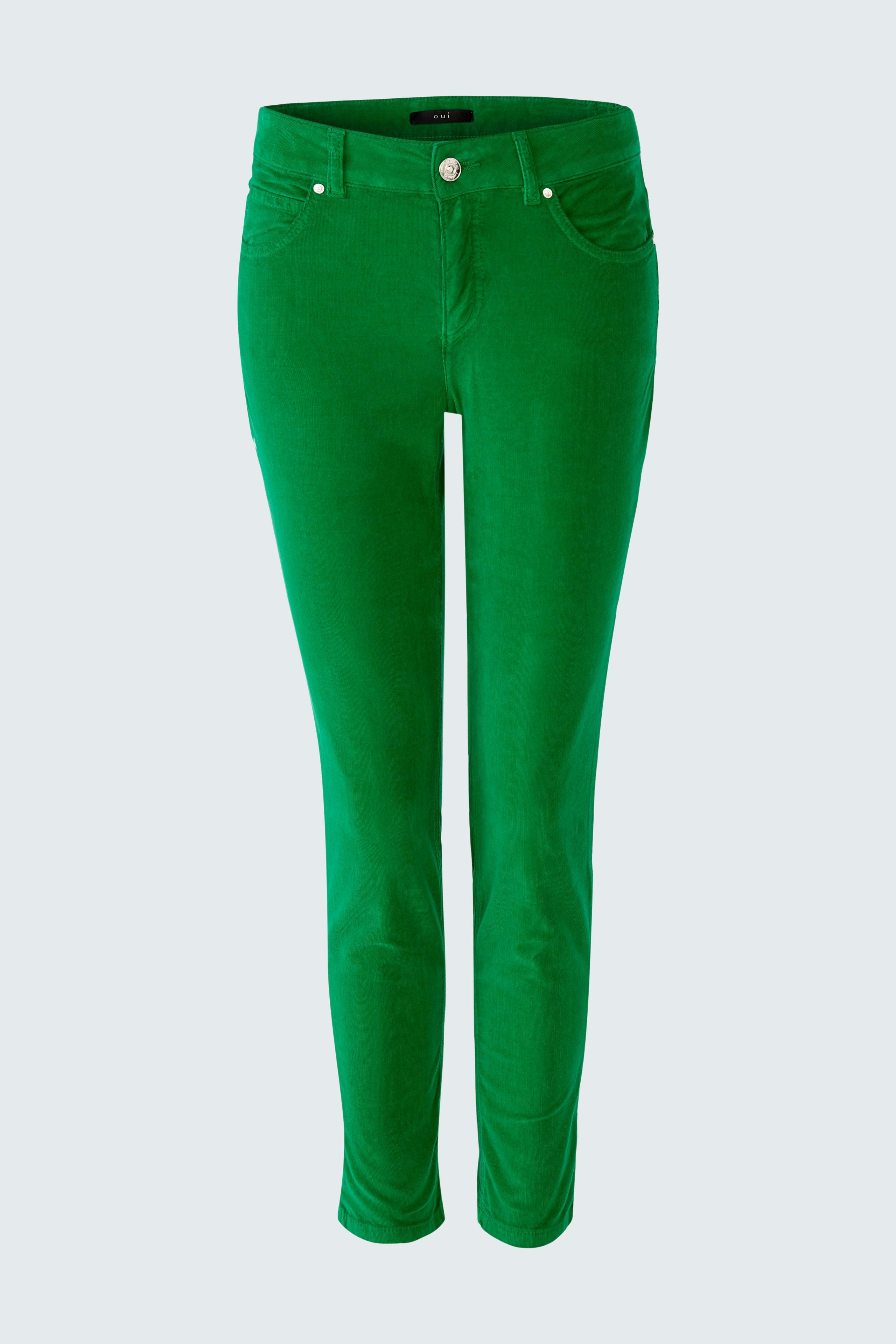 Bild 1 von BAXTOR Cord Jeggings - green in green | Oui