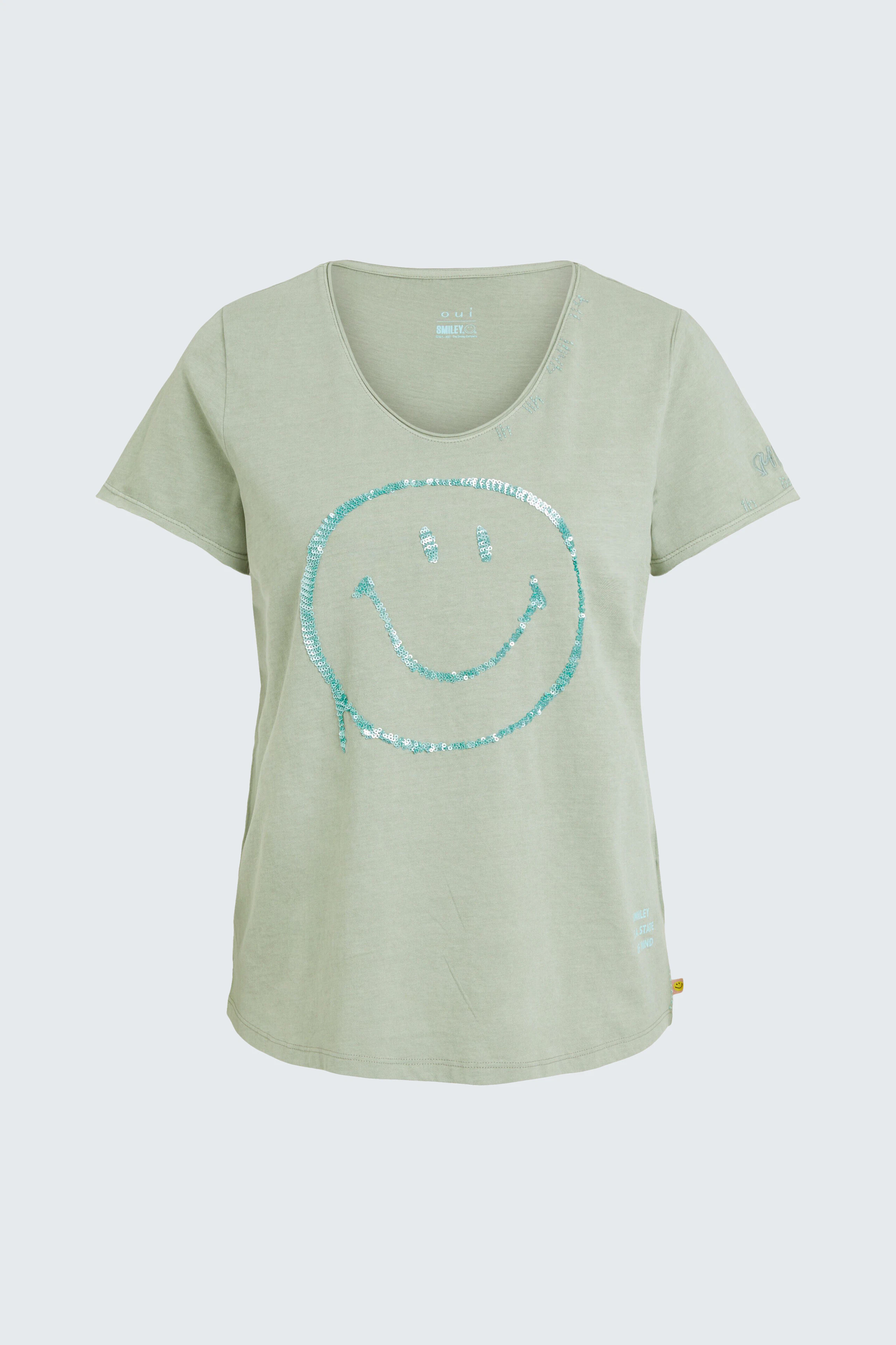 Image 9 of T-shirt - salvia in salvia | Oui