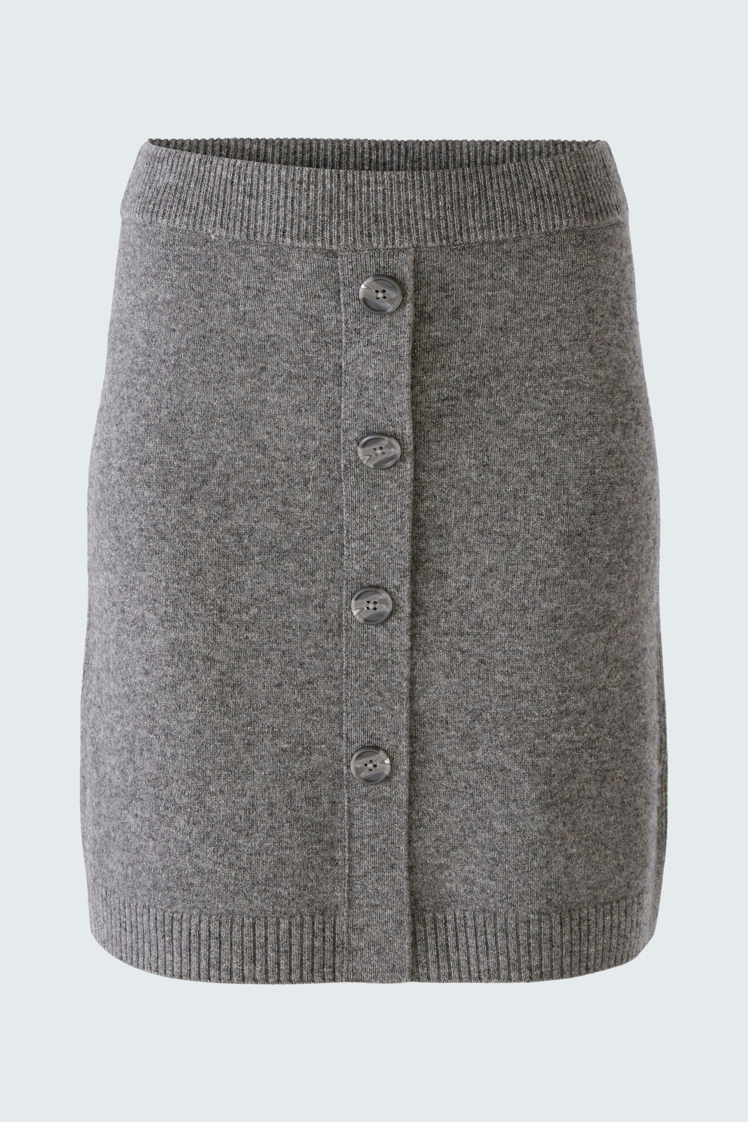 Bild 6 von Knitted skirt - grey in grey | Oui